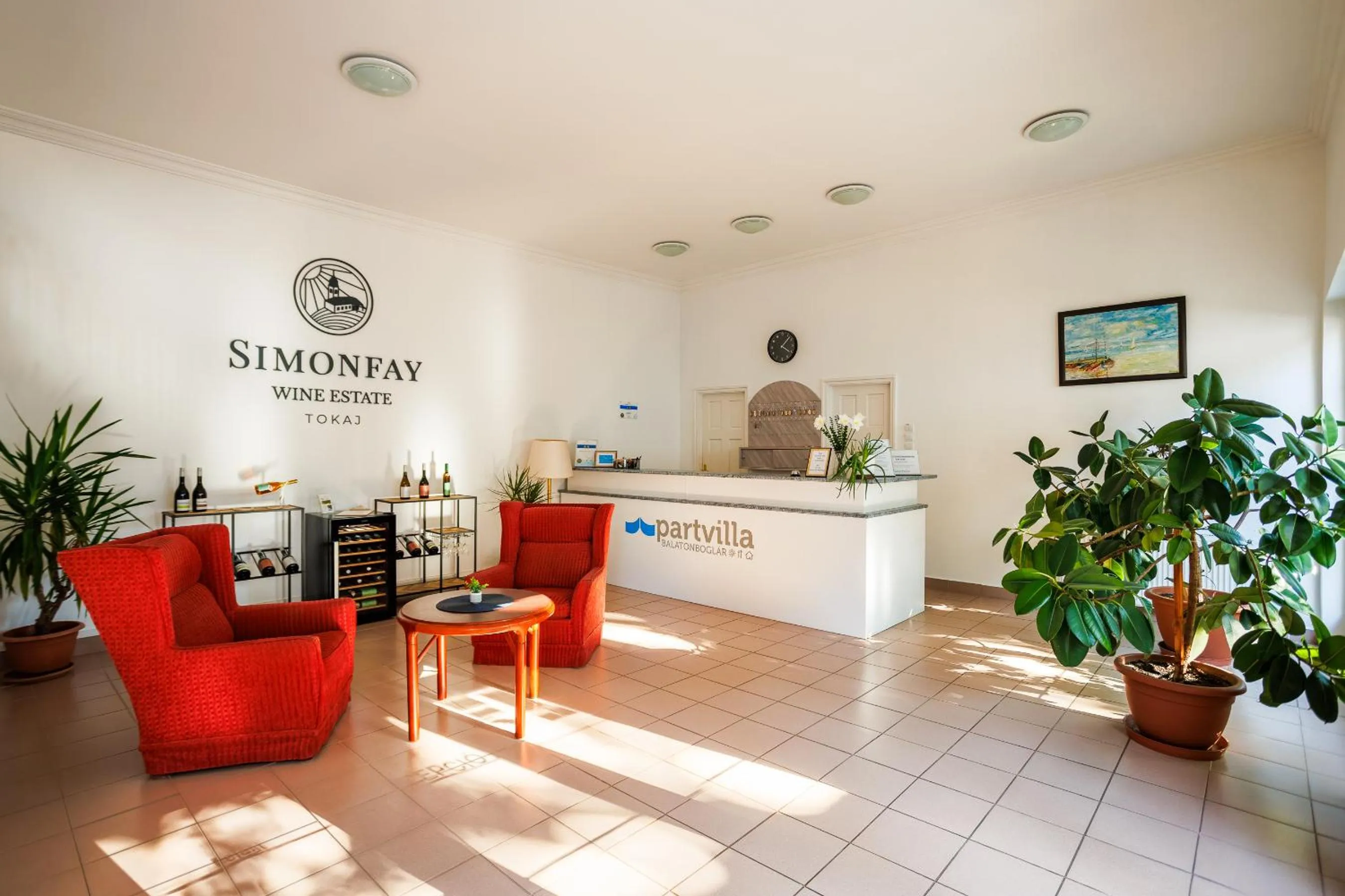Lobby or reception in Partvilla Balatonboglar