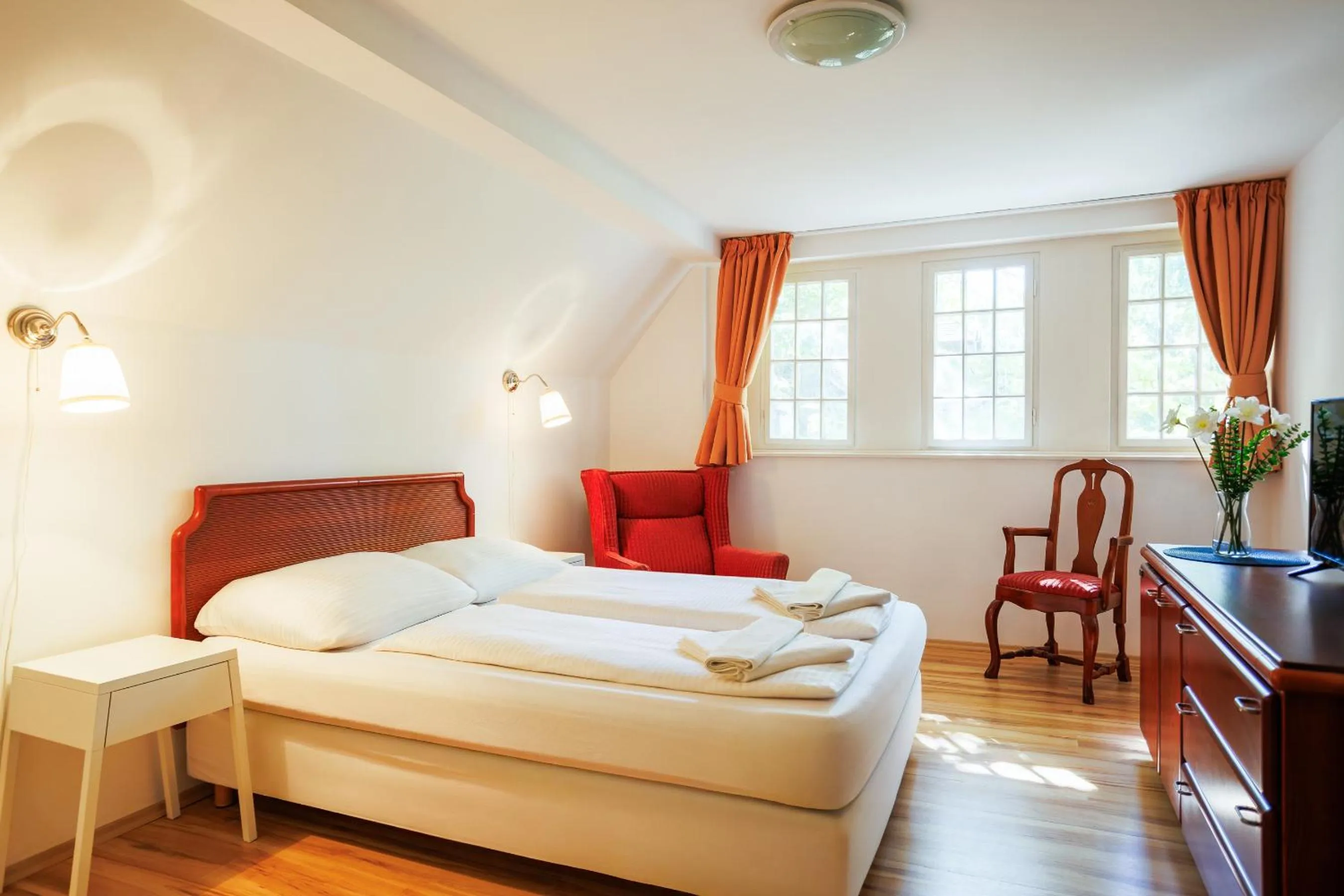 Bedroom, Bed in Partvilla Balatonboglar