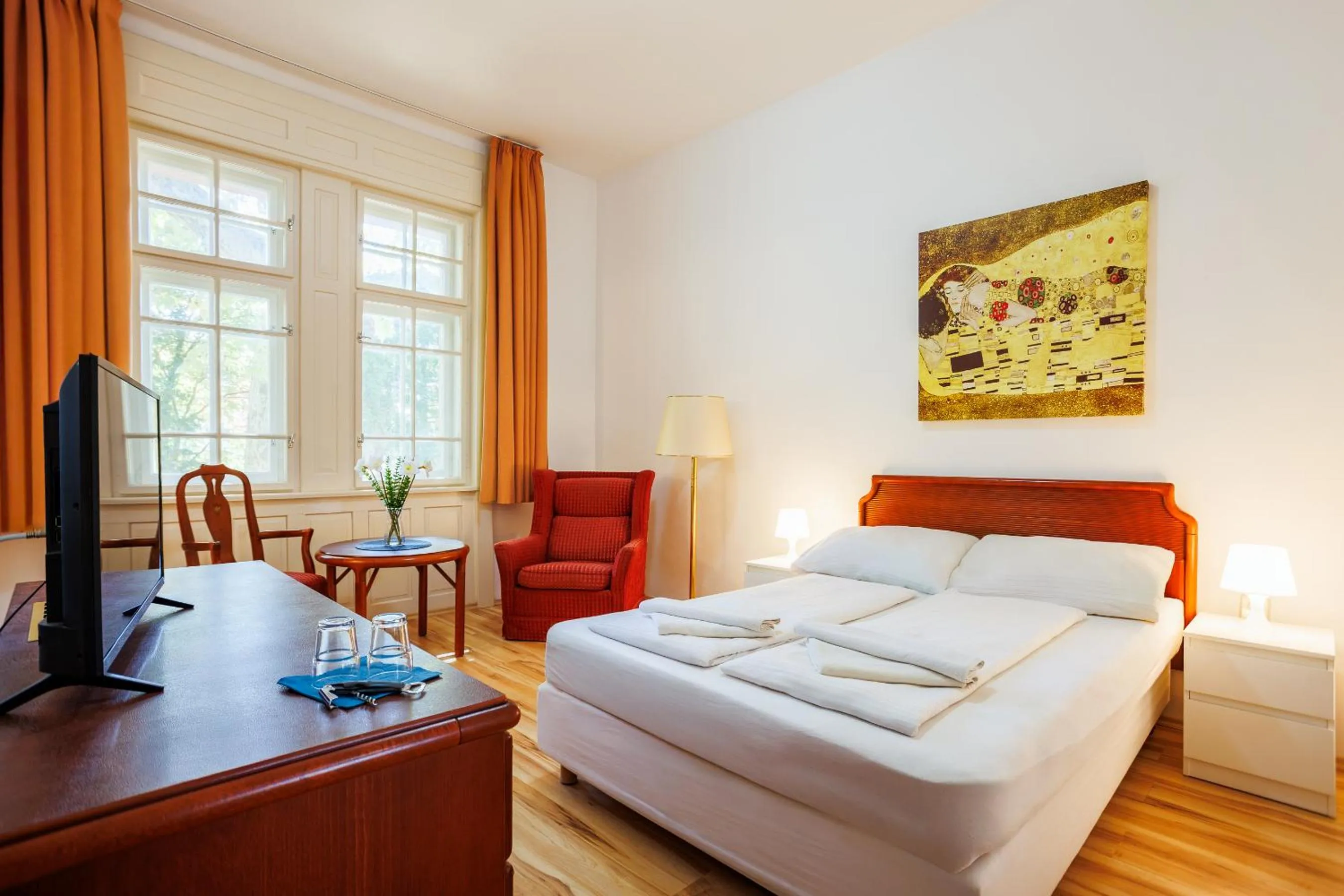 Bedroom, Bed in Partvilla Balatonboglar