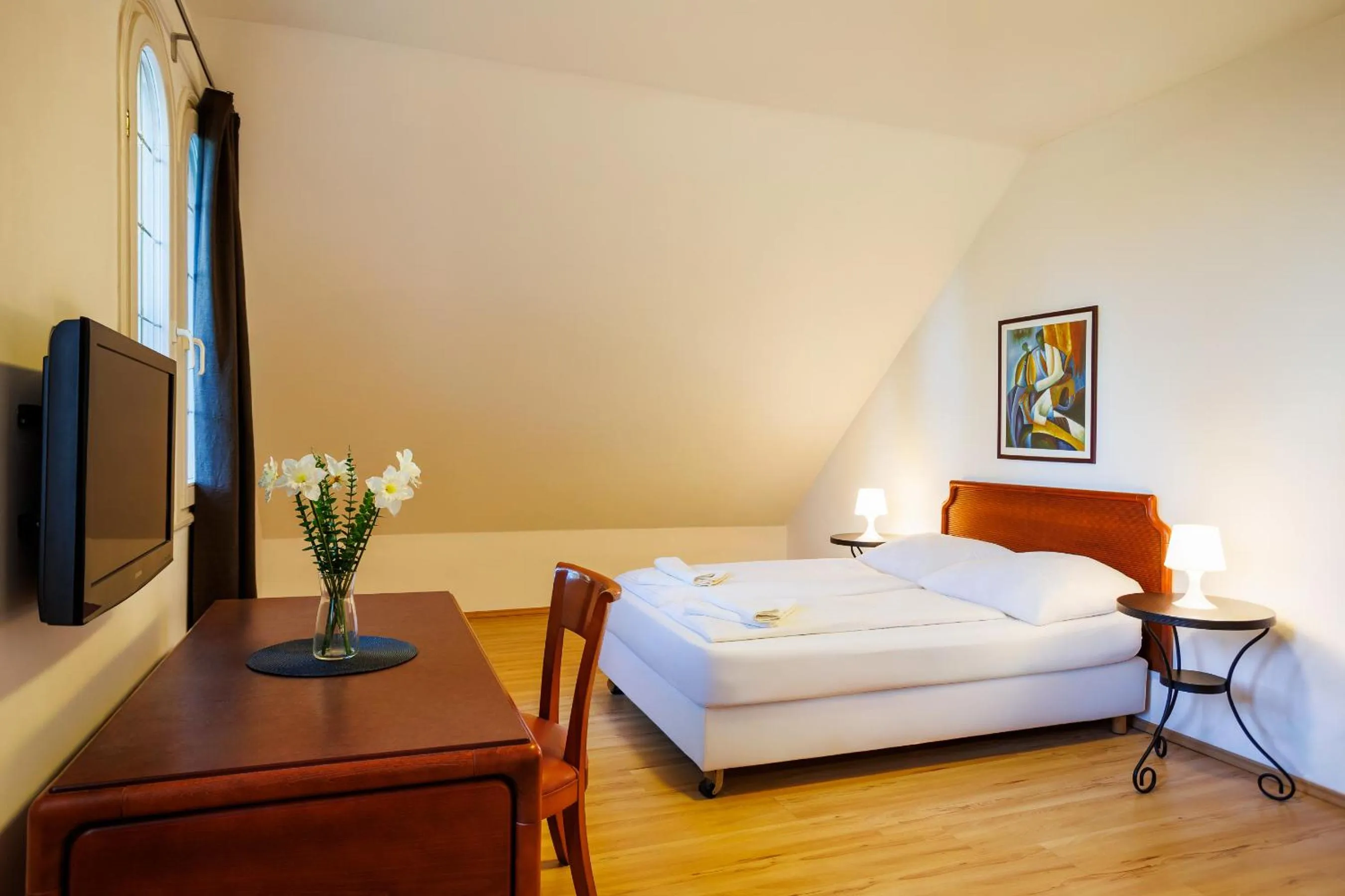 Bedroom, Bed in Partvilla Balatonboglar