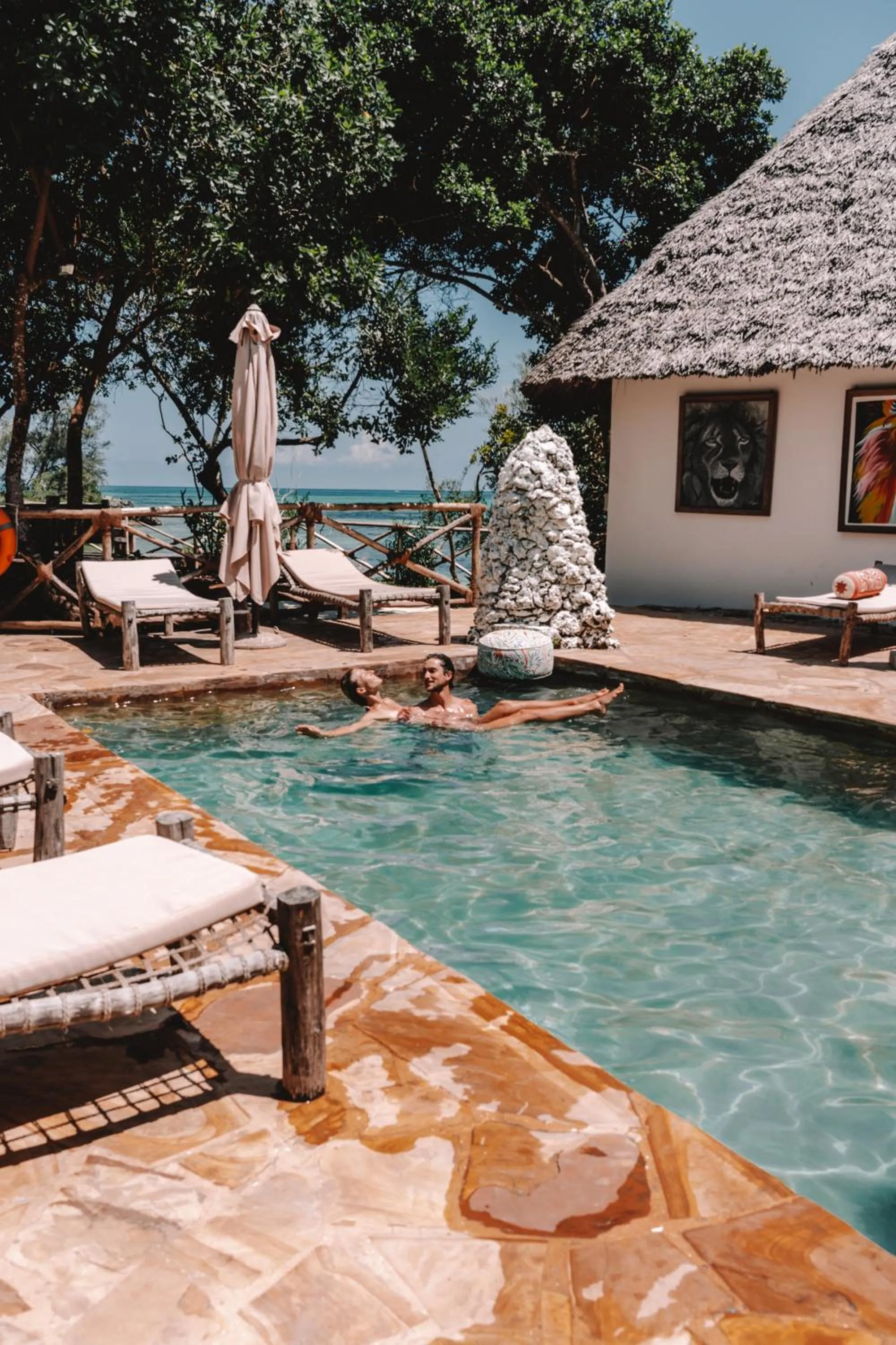 Swimming pool in The Island - Pongwe Lodge