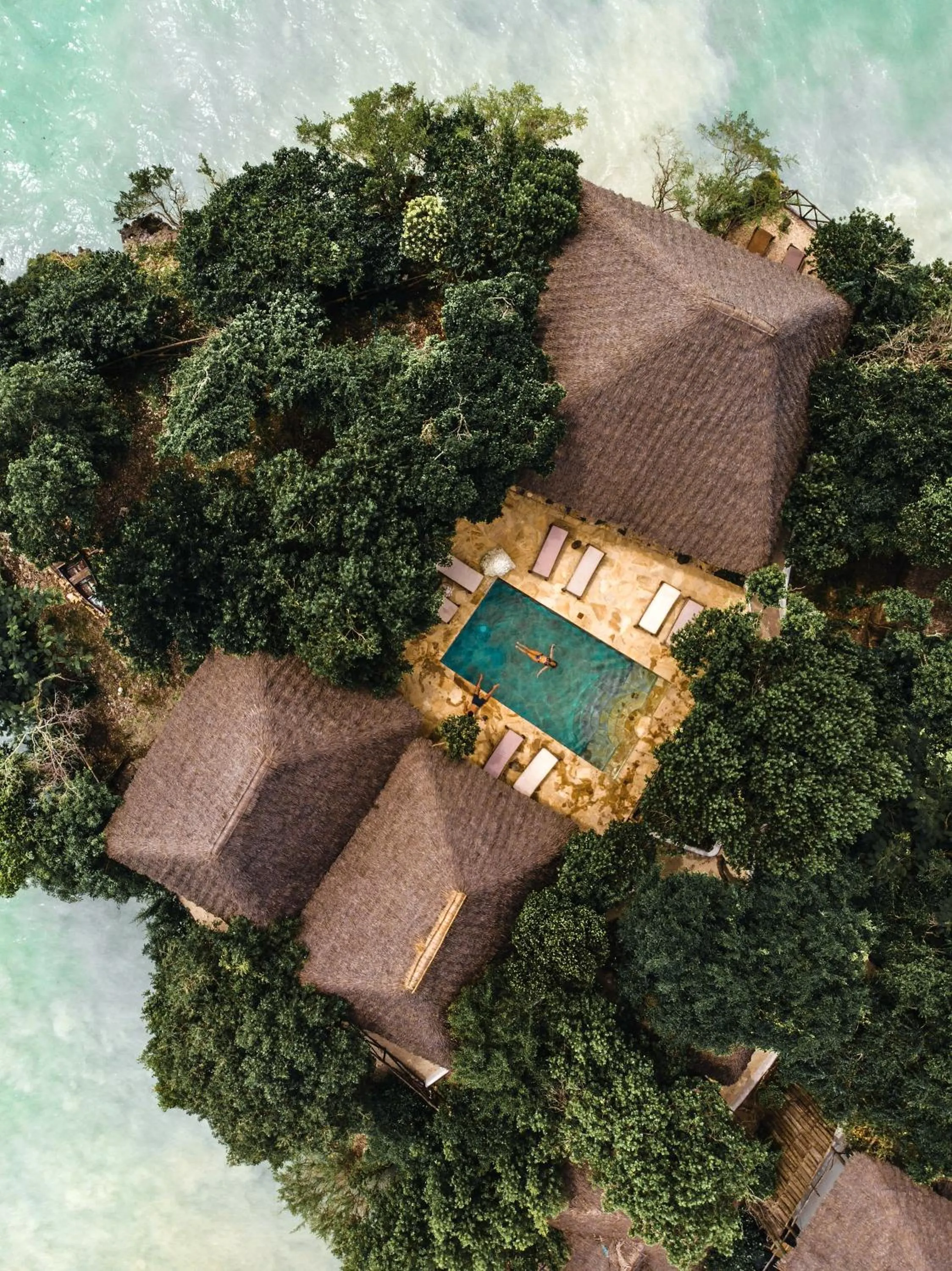 Bird's eye view in The Island - Pongwe Lodge