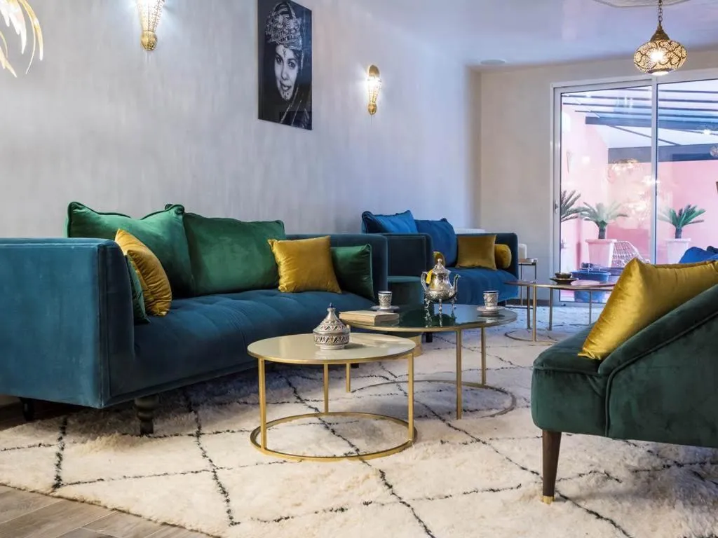 Living room in Riad SPA "Les Portes de l'Orient" TOURS