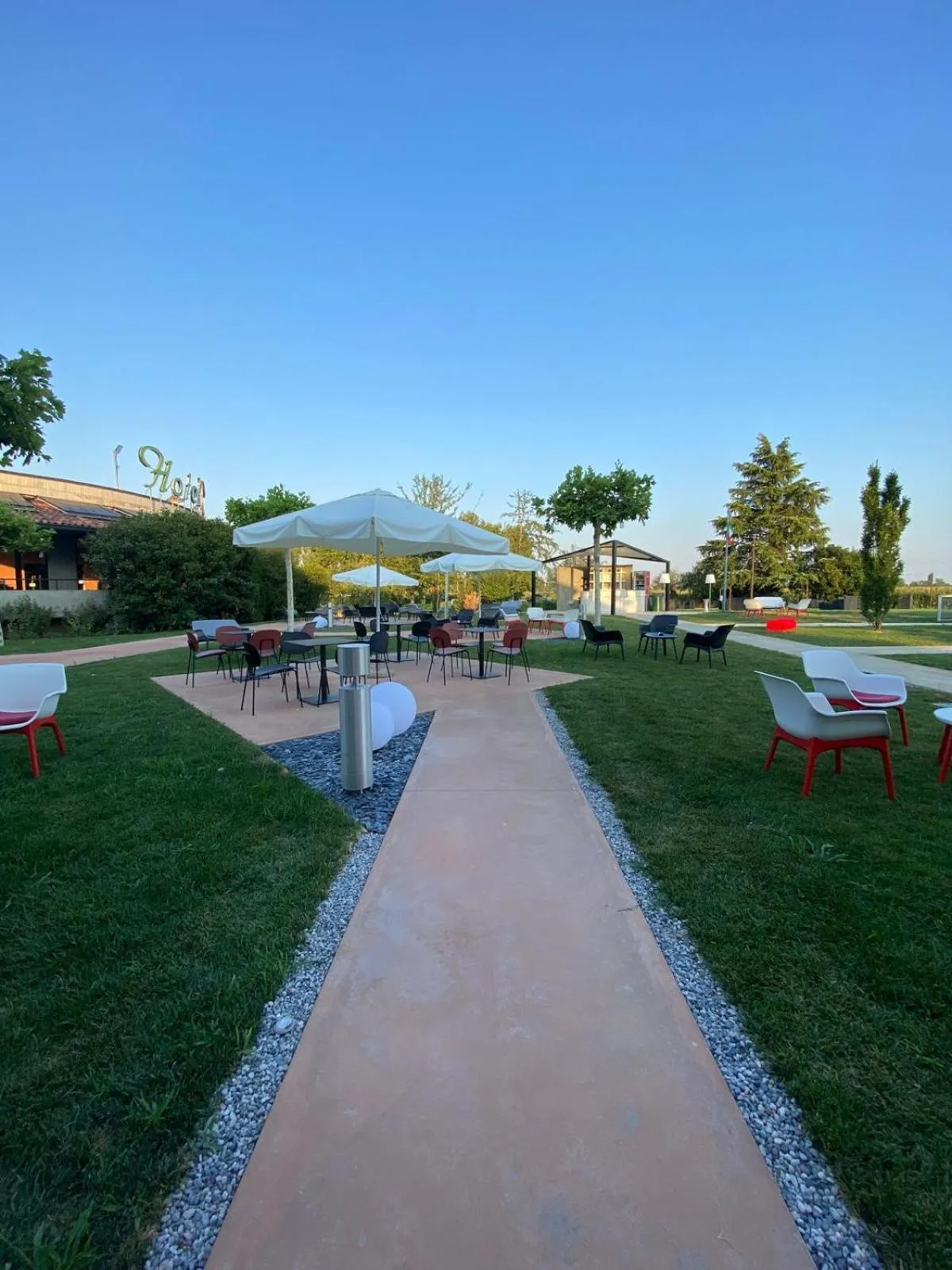 Garden view in Hotel Verri