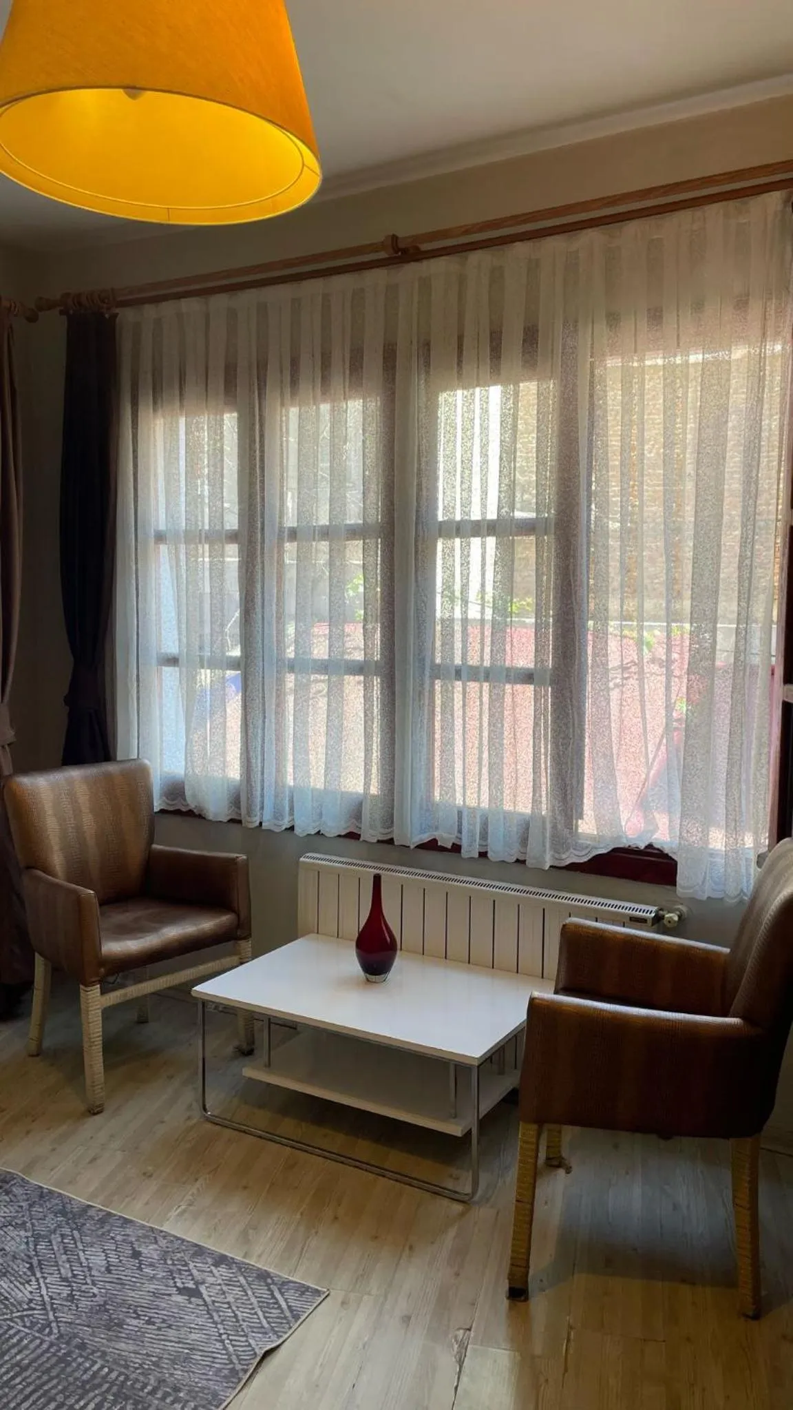 Seating area in Chez Bore