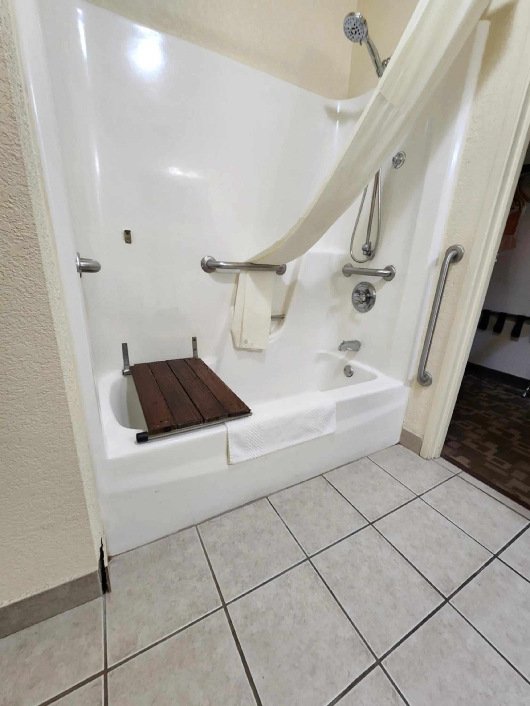 Bathroom in Quality Inn I-70 at Wanamaker