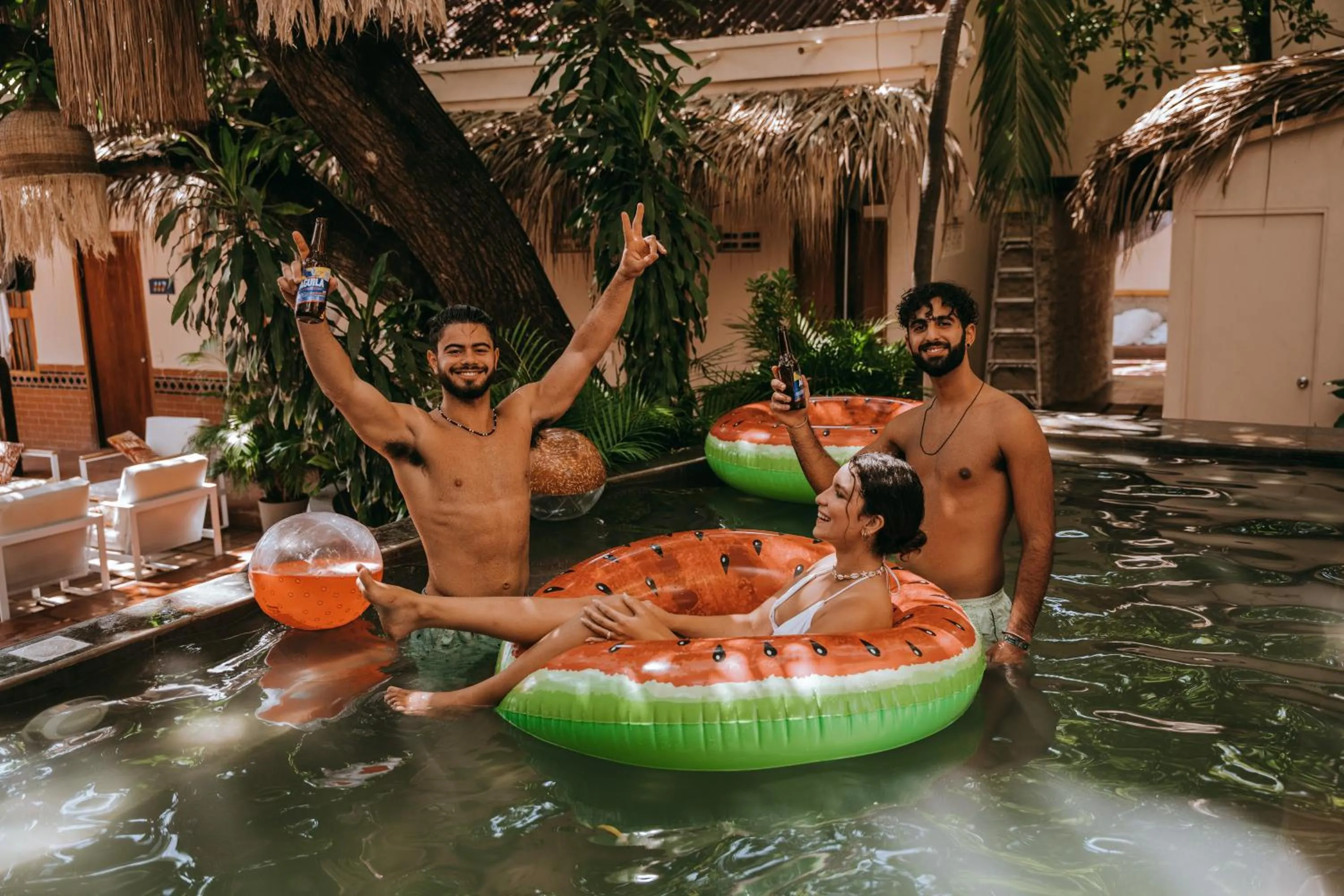 Swimming pool in Viajero Cartagena - Centro Hostel