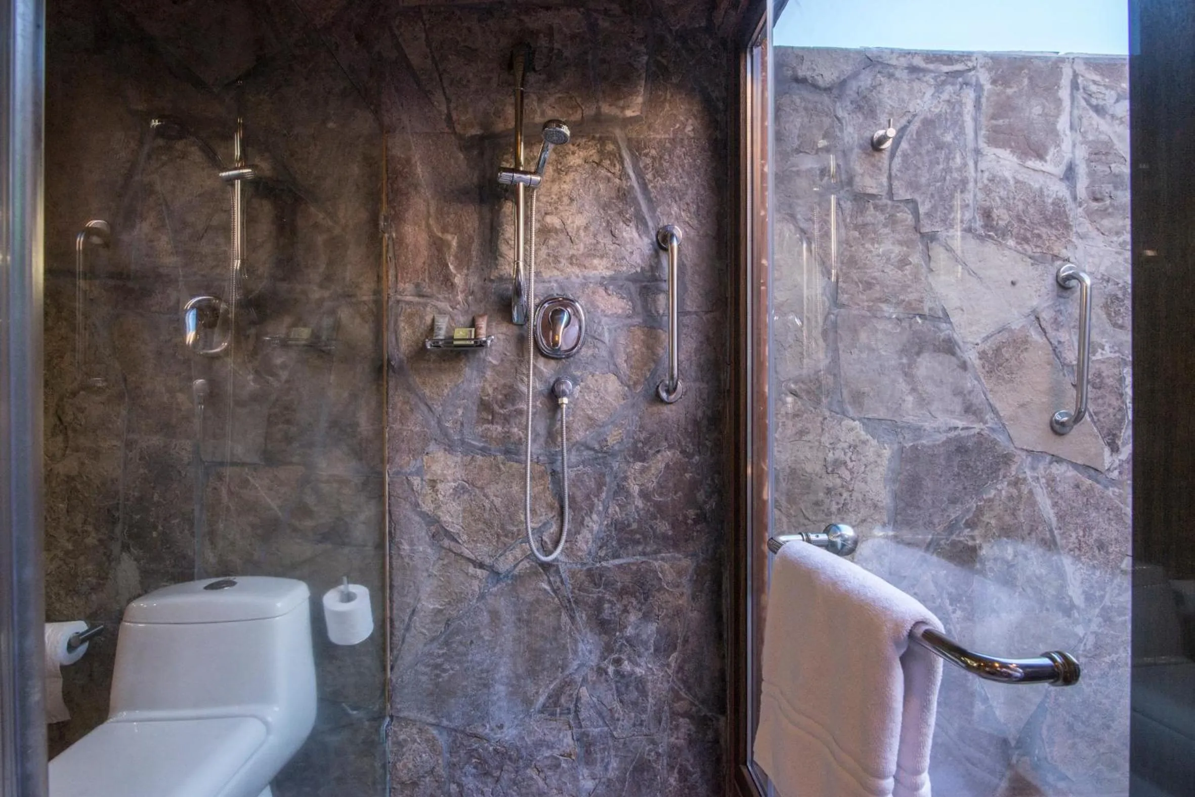 Shower in Hotel Cumbres San Pedro de Atacama