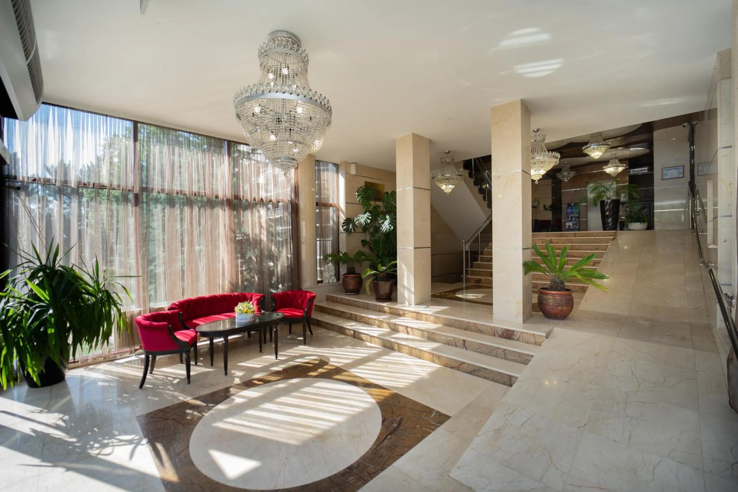 Seating area in President Resort Hotel