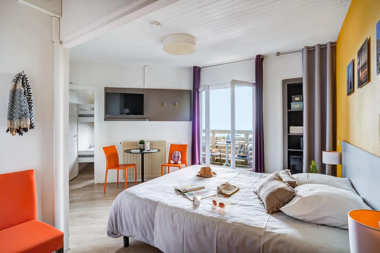 Bedroom, Bed in Belambra Clubs Superbesse - Le Chambourguet