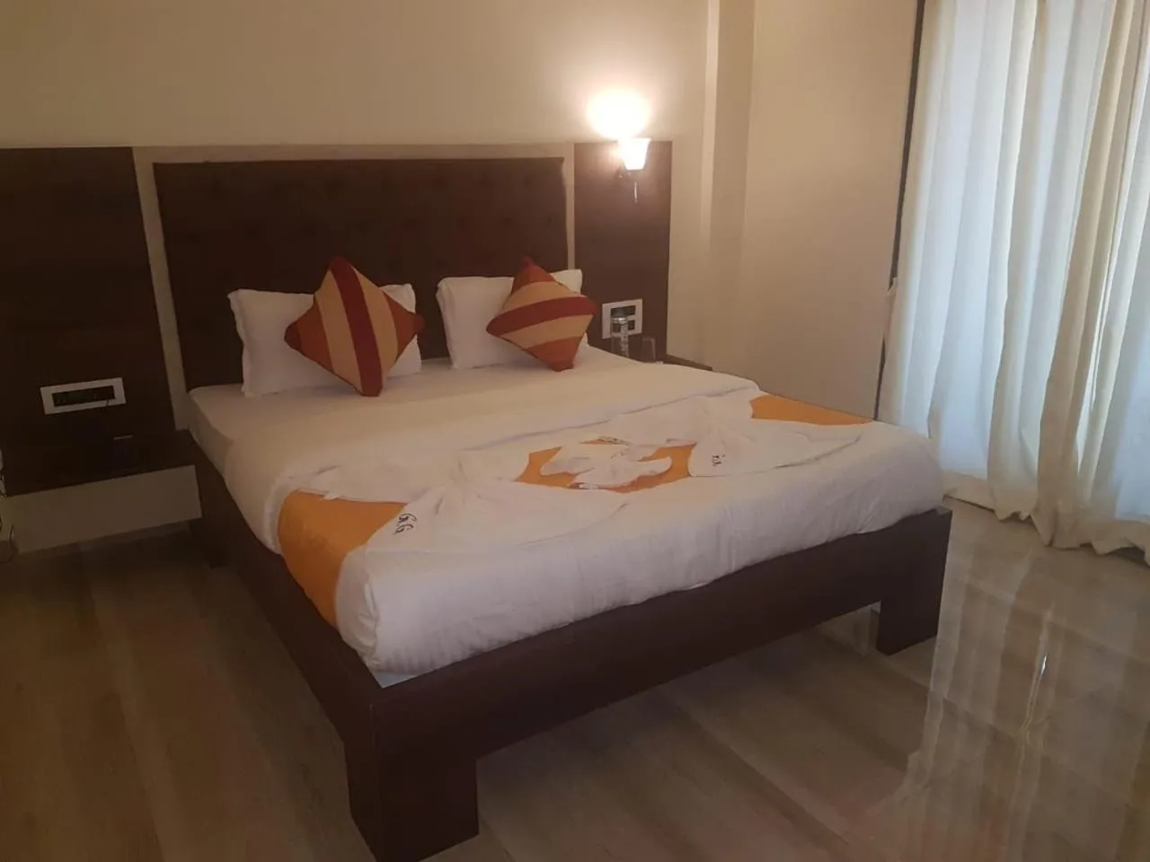 Bed in Hotel Grand Ganesha