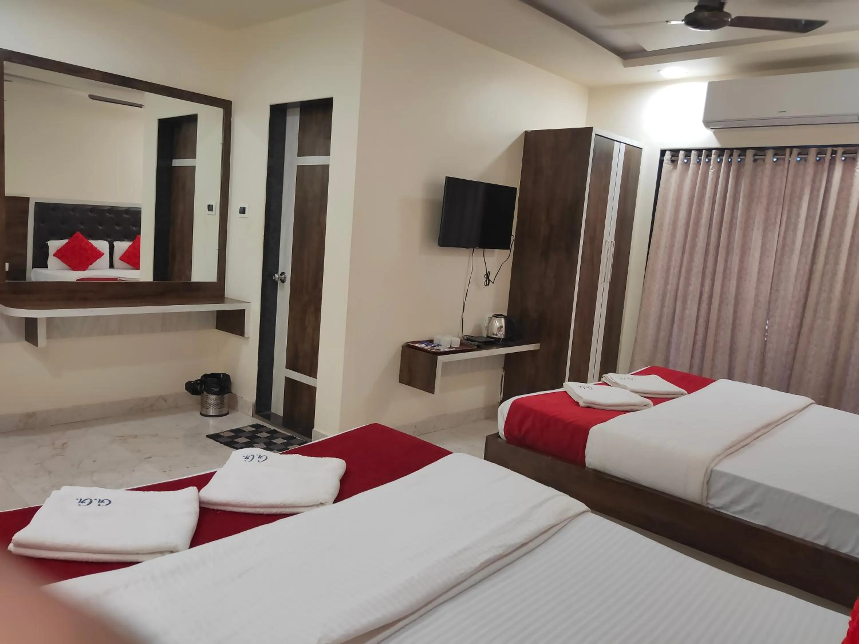 Bed in Hotel Grand Ganesha