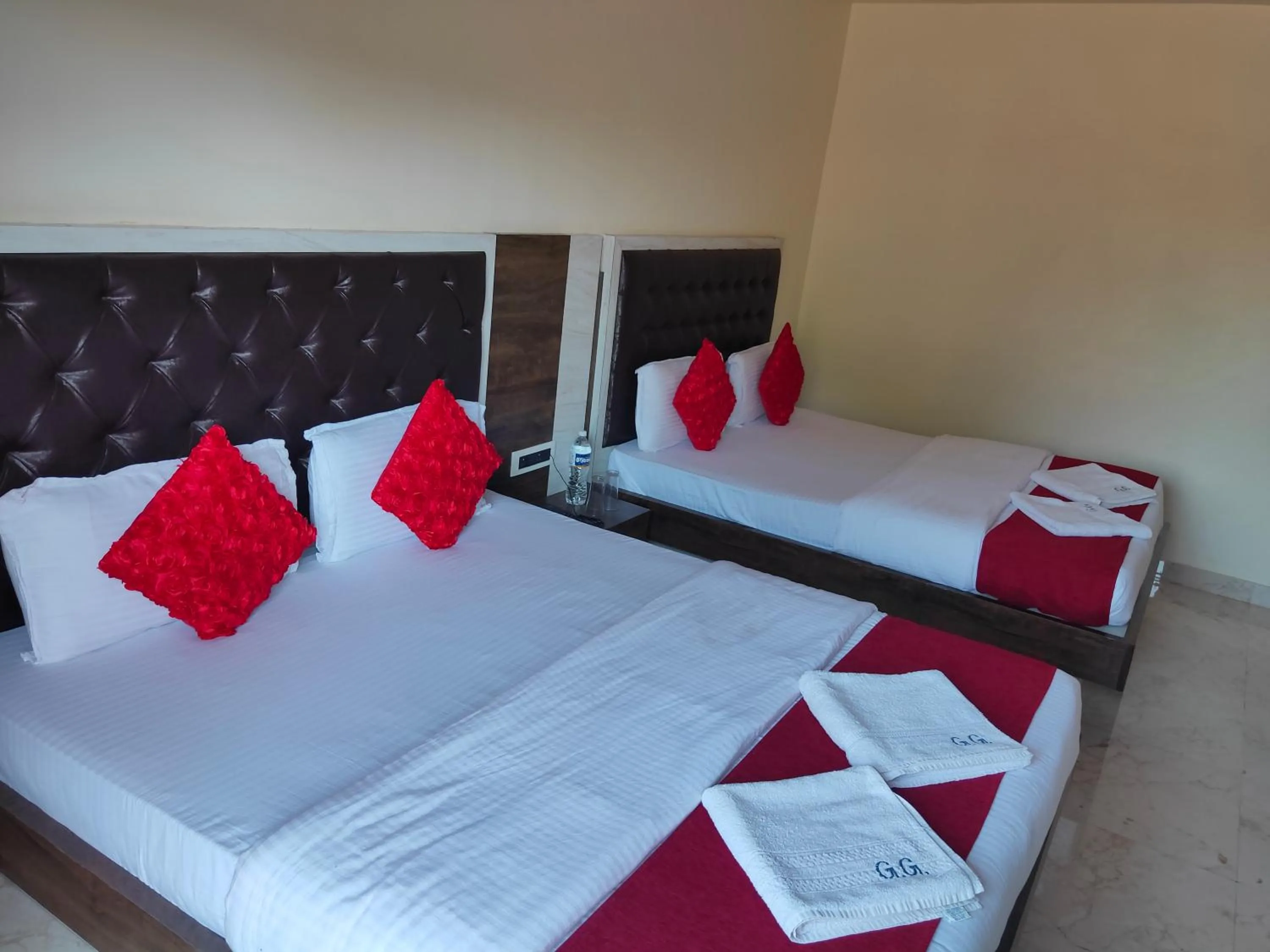 Bed in Hotel Grand Ganesha