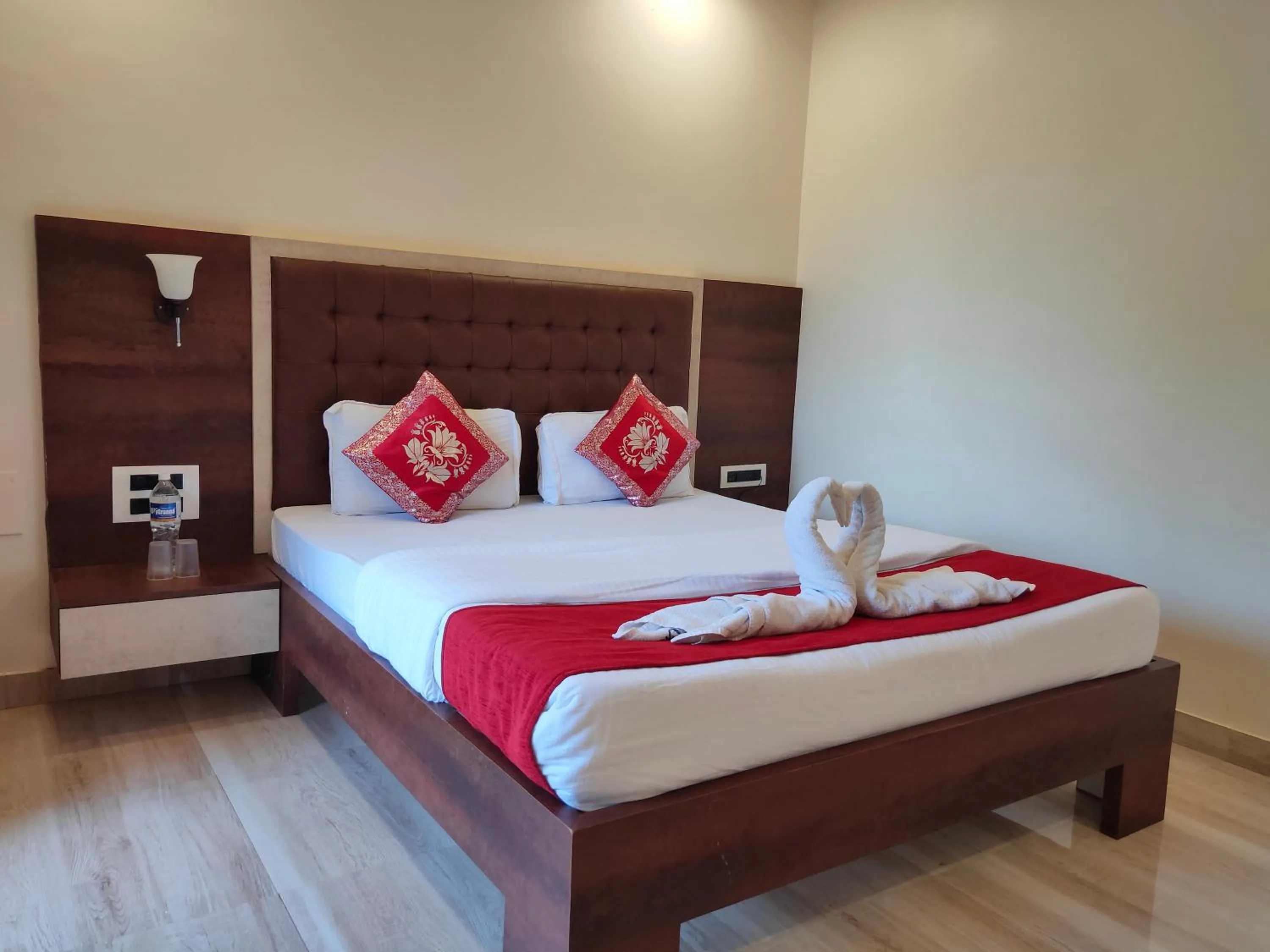 Bed in Hotel Grand Ganesha