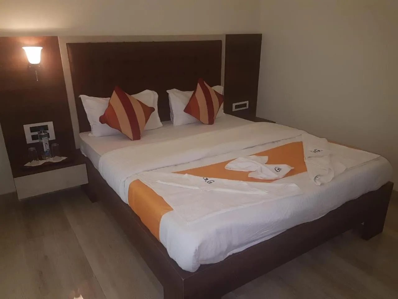 Bed in Hotel Grand Ganesha