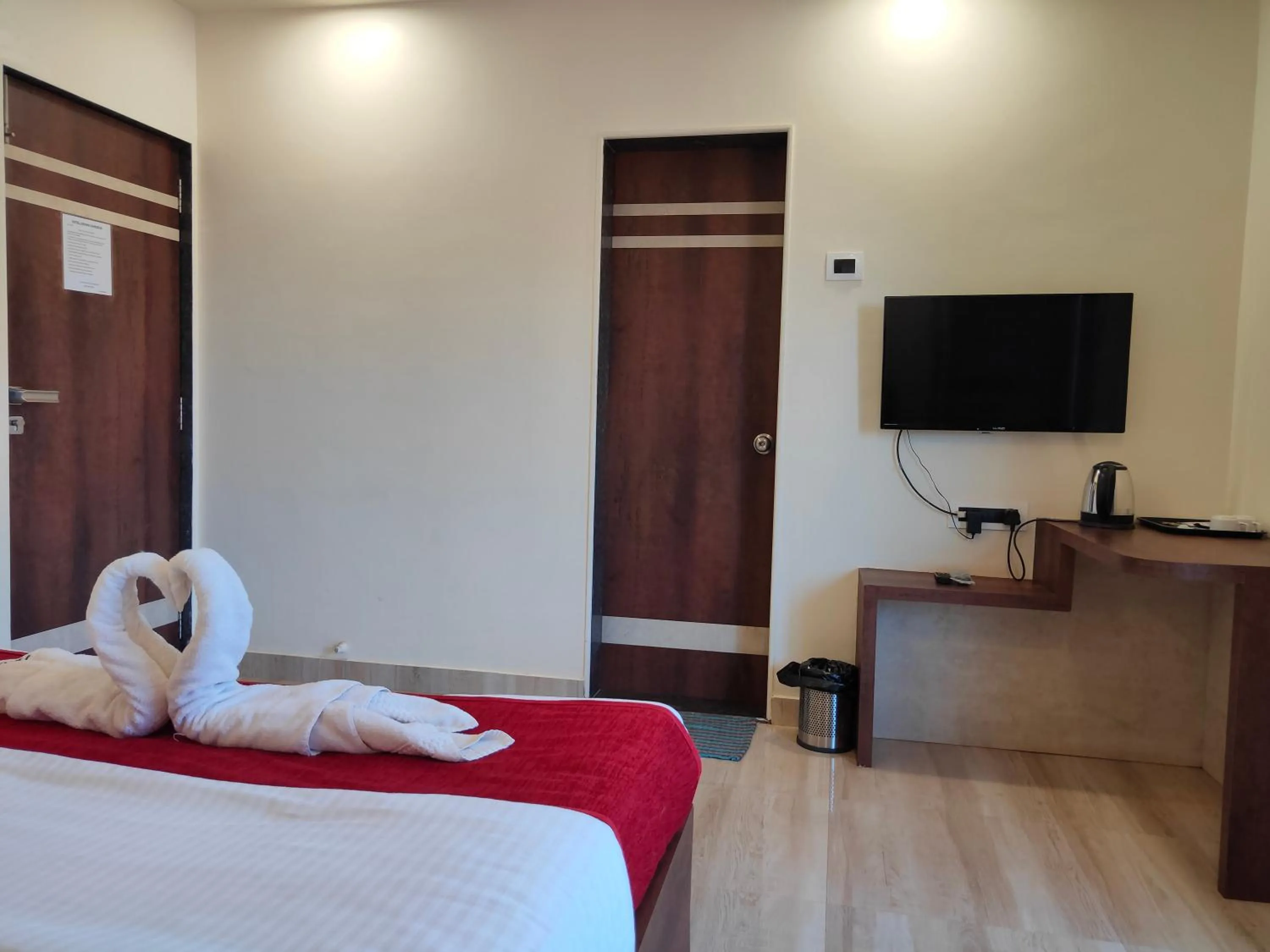 Bed in Hotel Grand Ganesha