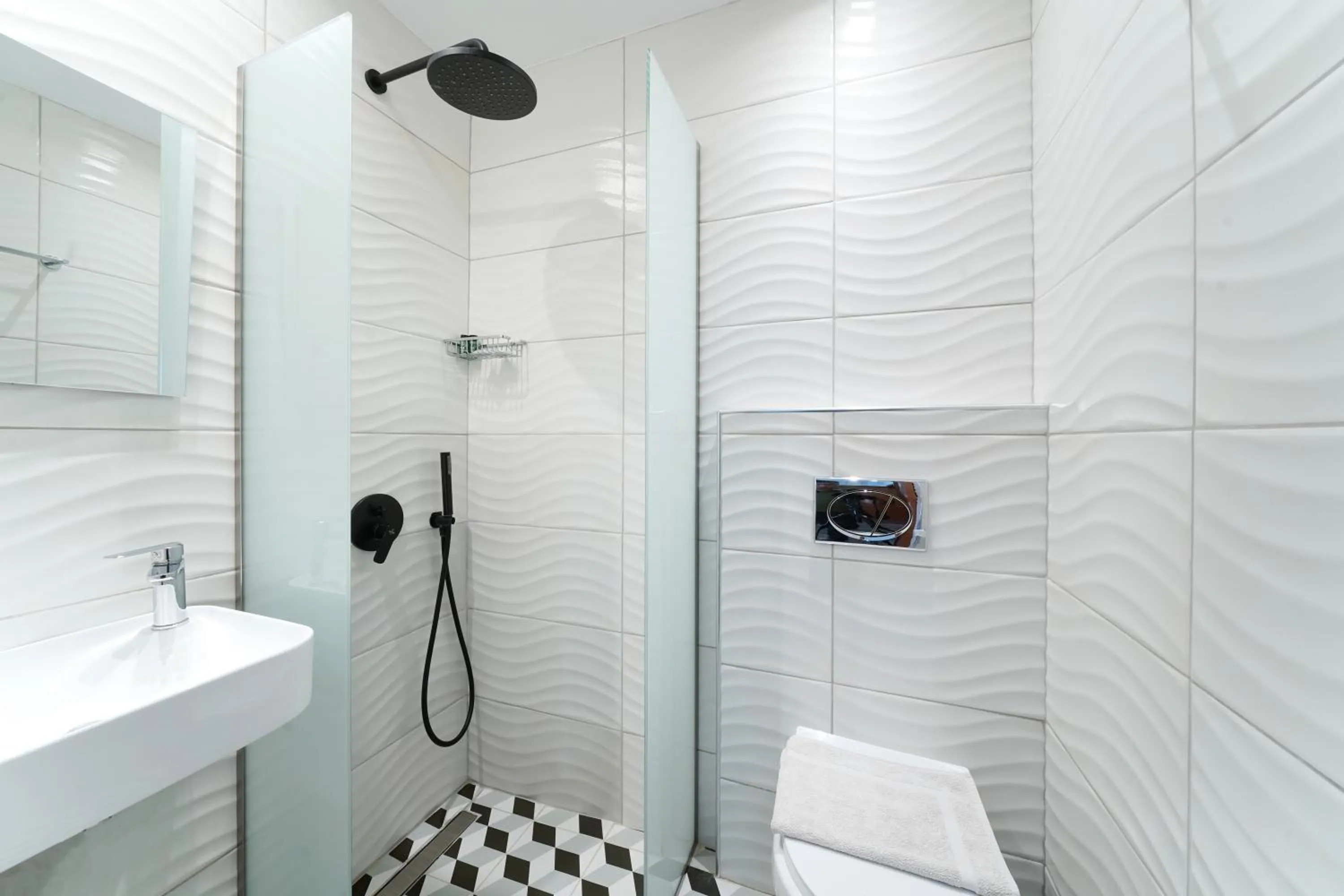 Bathroom in Kamelia & Semeli Hotel