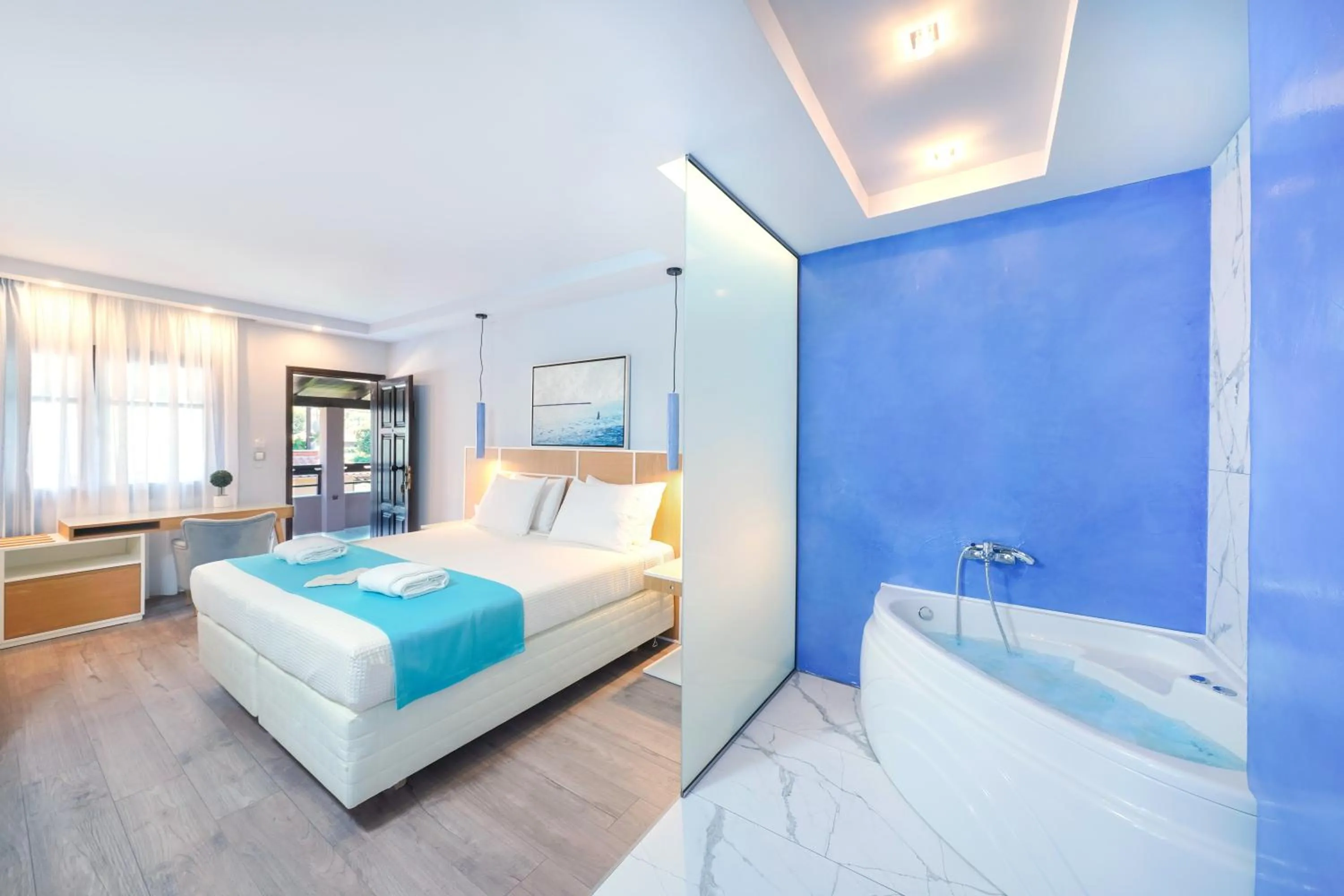 Photo of the whole room, Bed in Kamelia & Semeli Hotel