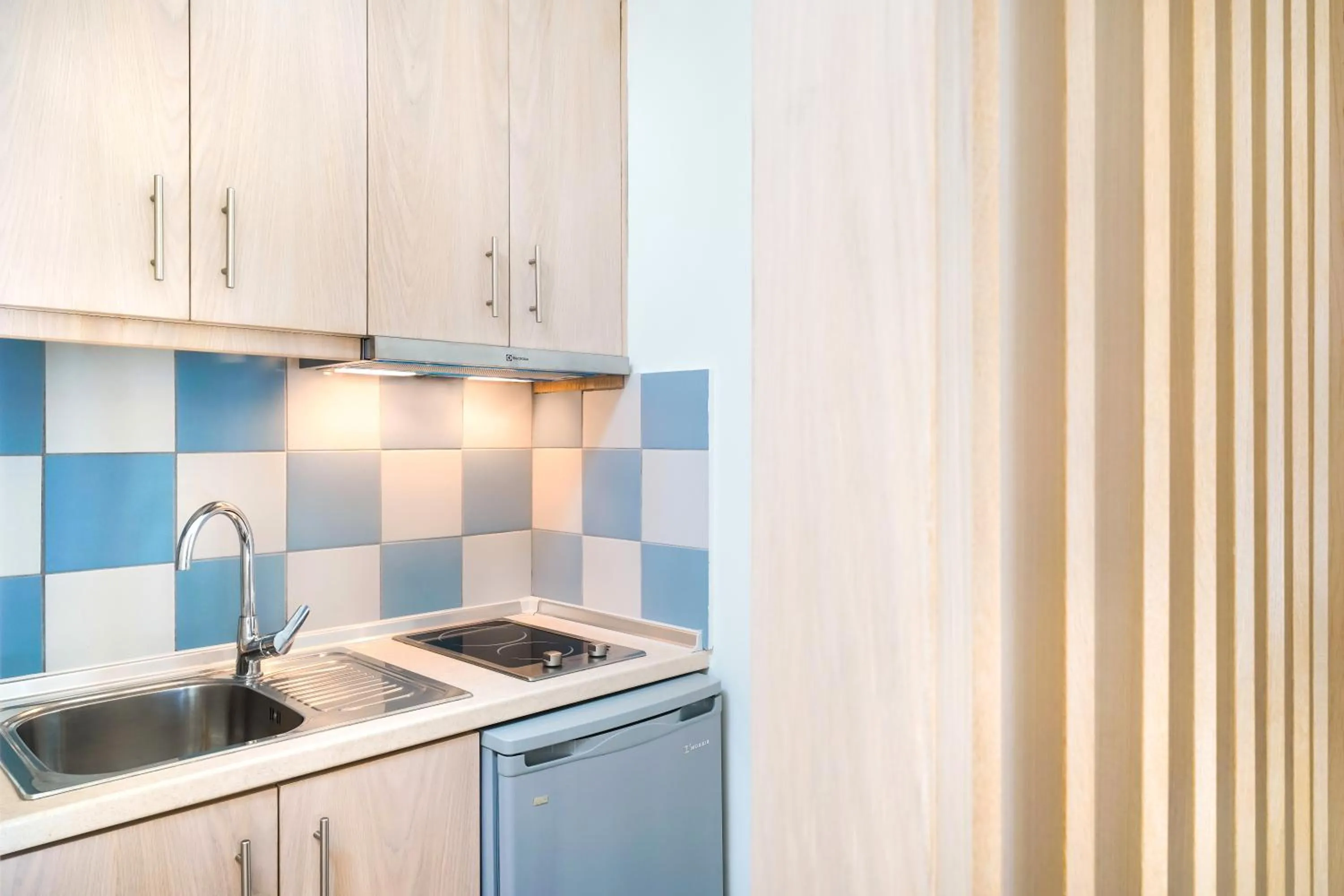 Kitchen or kitchenette in Kamelia & Semeli Hotel