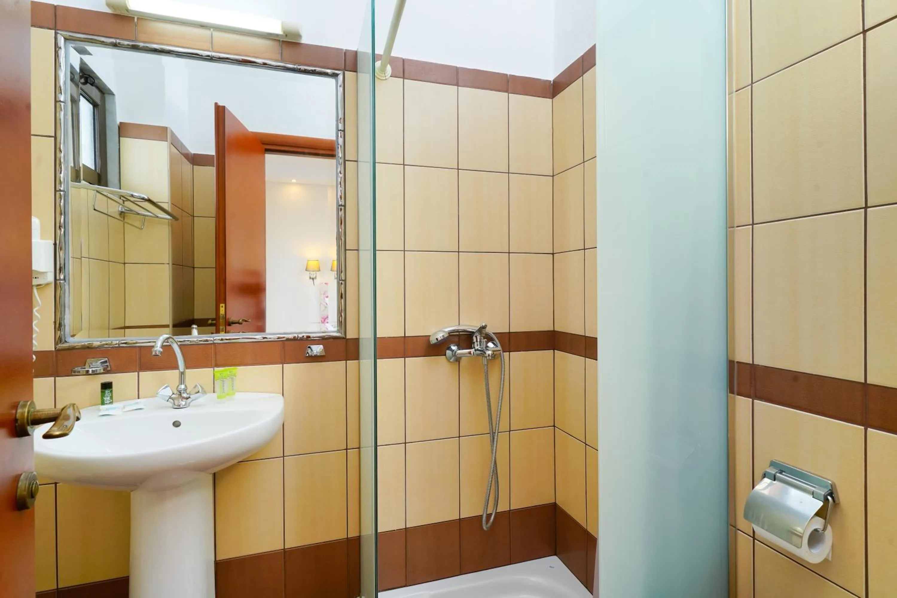 Bathroom in Kamelia & Semeli Hotel