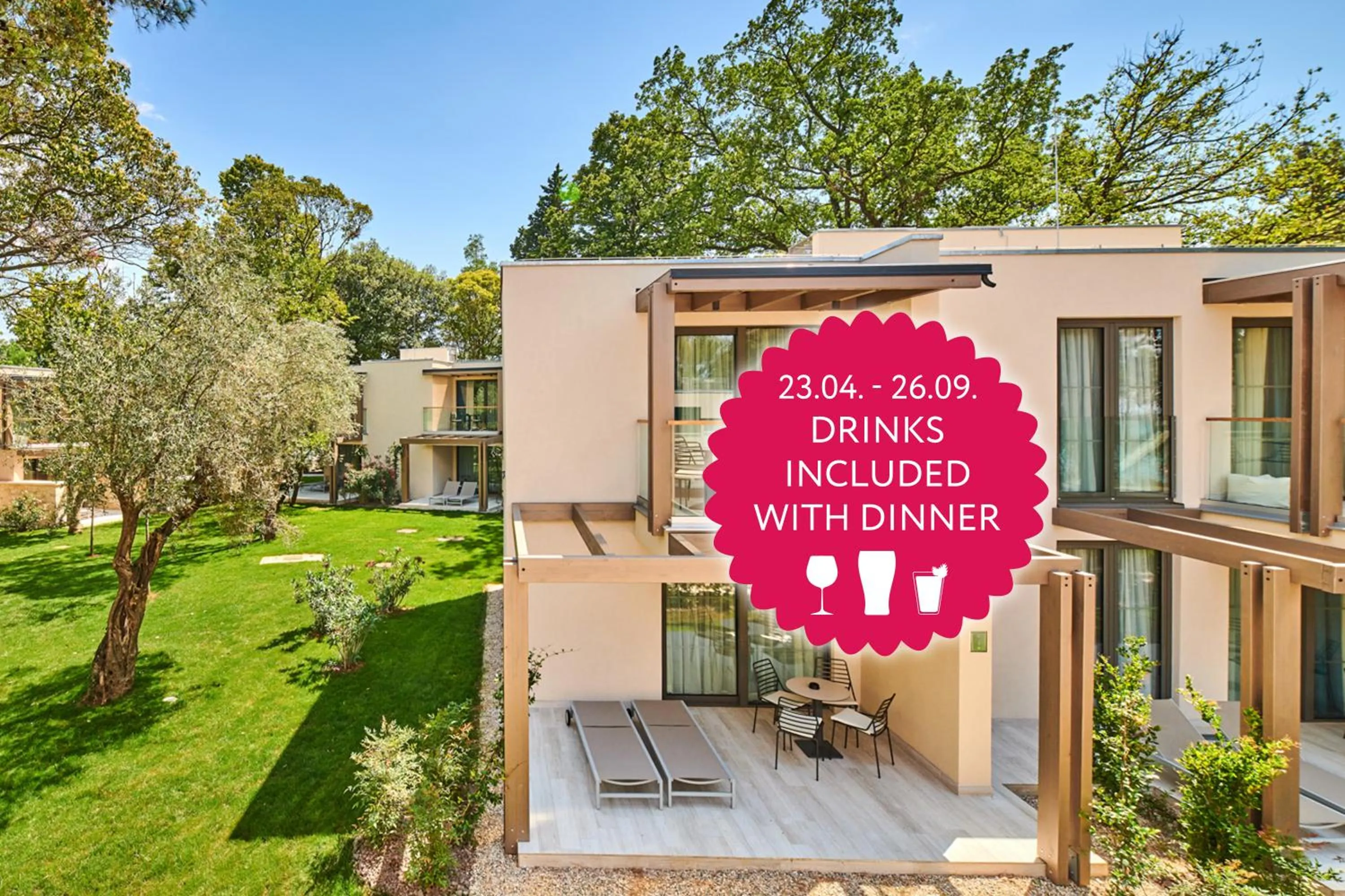 Property building in Garden Suites Umag Plava Laguna