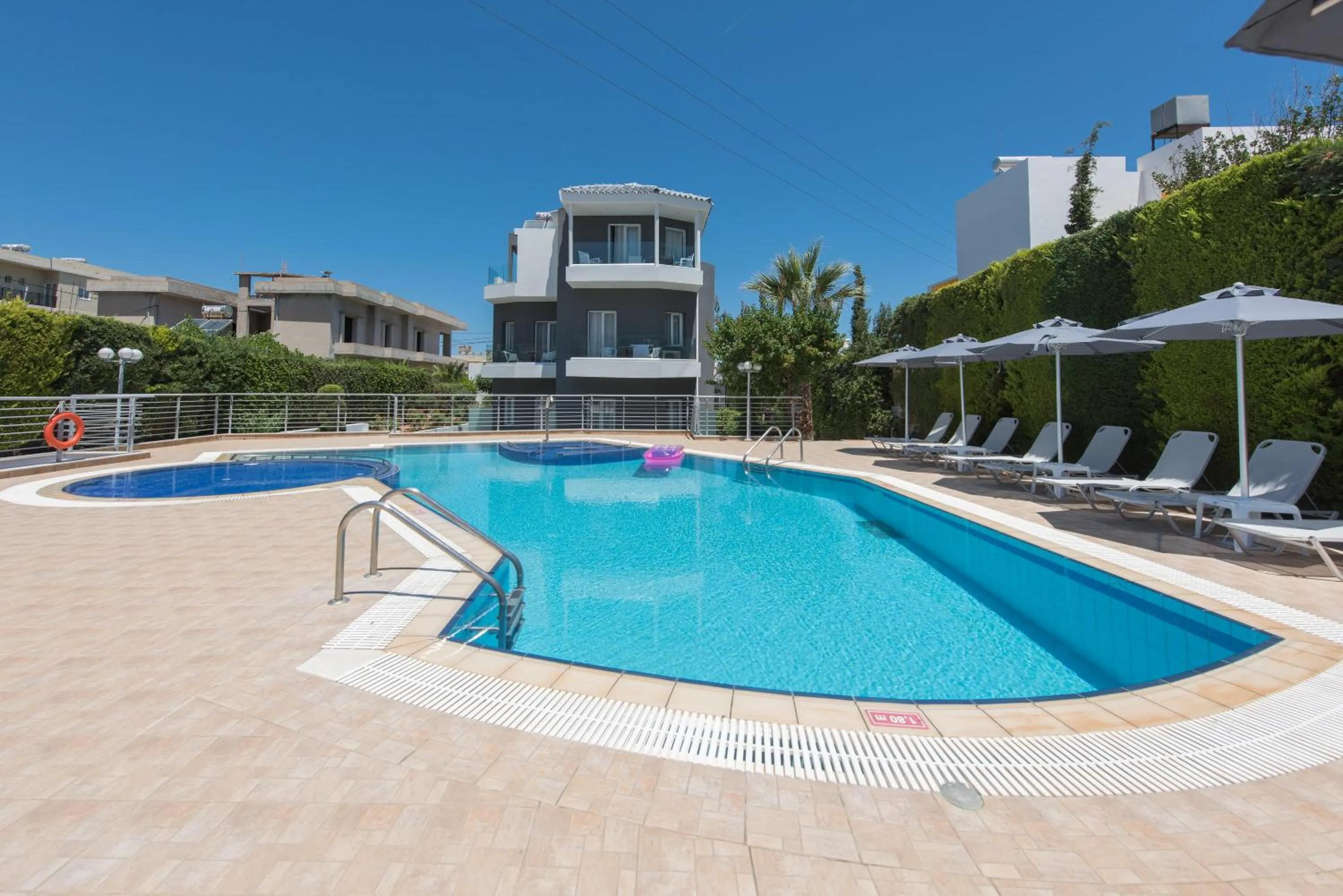 Swimming pool in Dimamiel Malia Inn