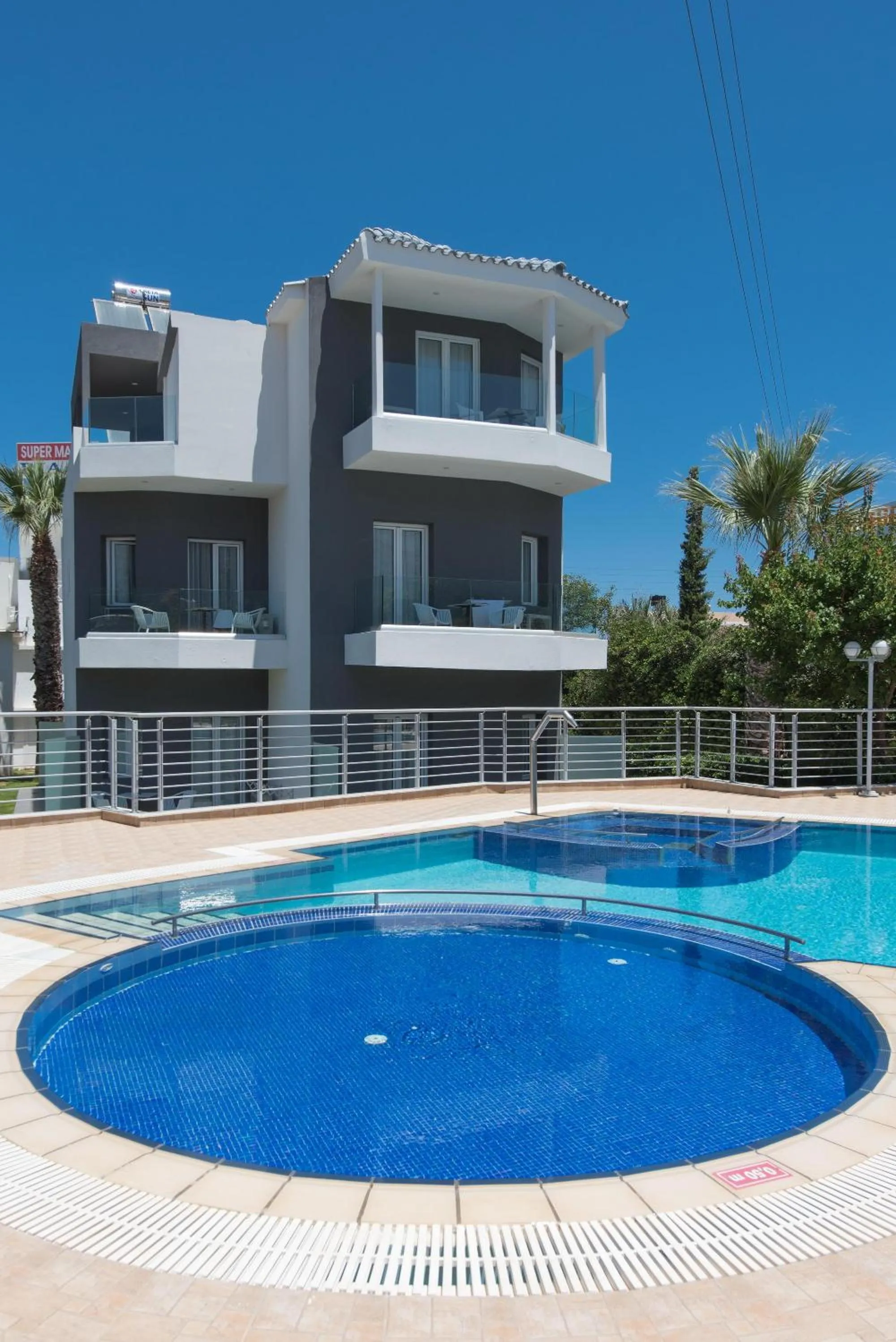 Swimming pool in Dimamiel Malia Inn