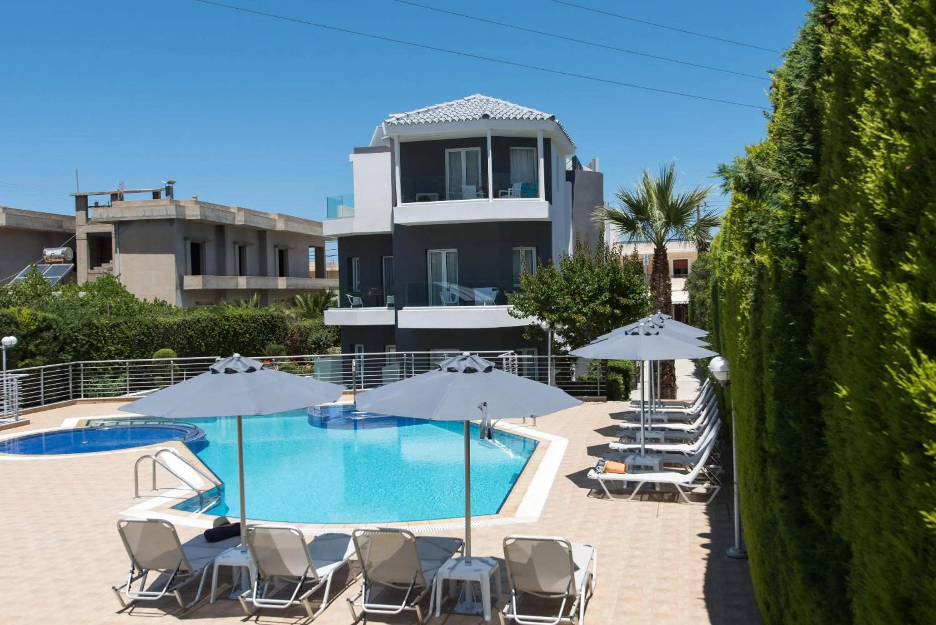 Swimming pool in Dimamiel Malia Inn