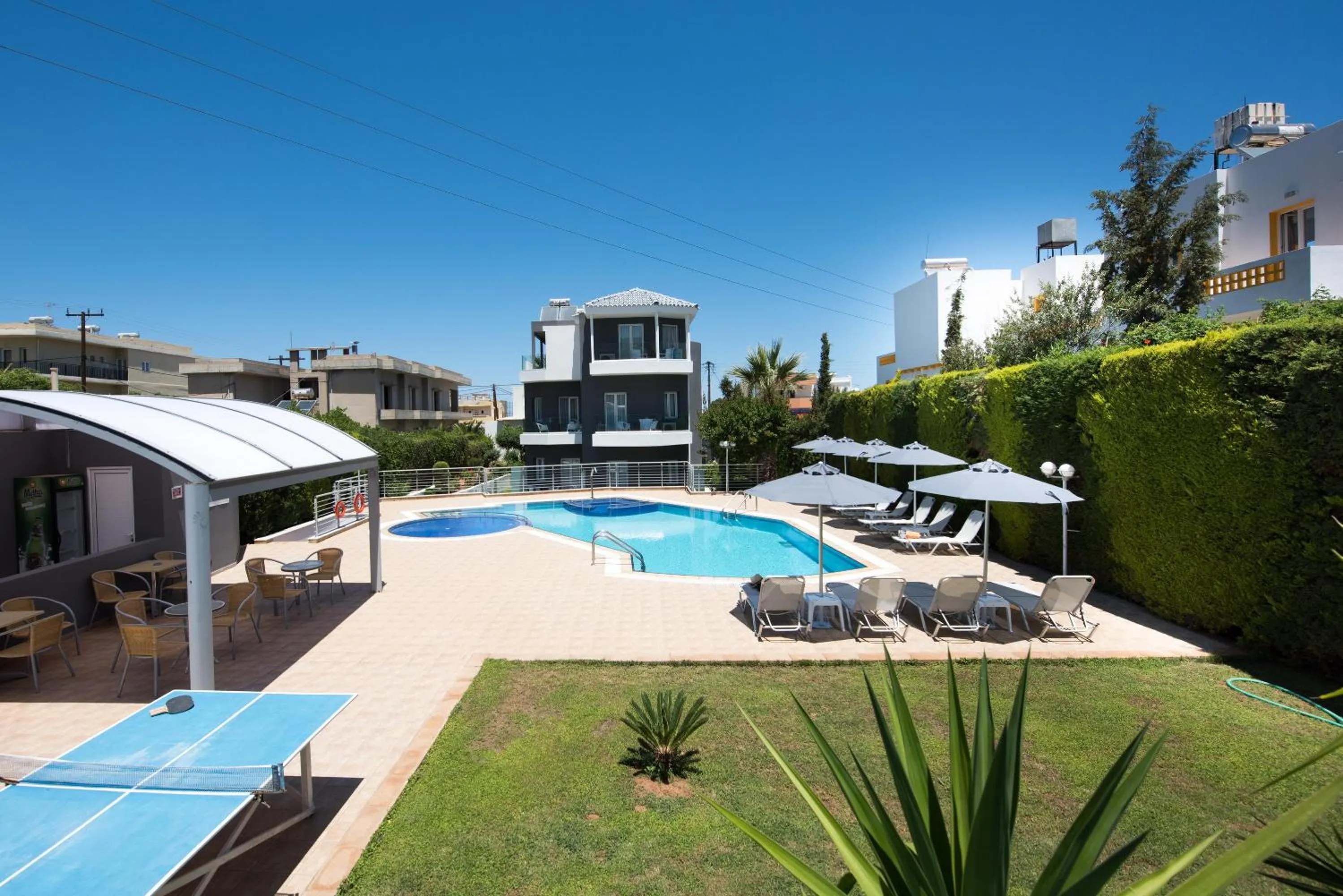 Swimming pool in Dimamiel Malia Inn