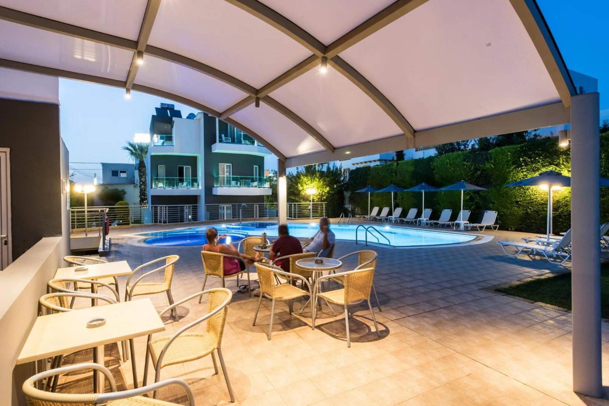 Swimming pool in Dimamiel Malia Inn