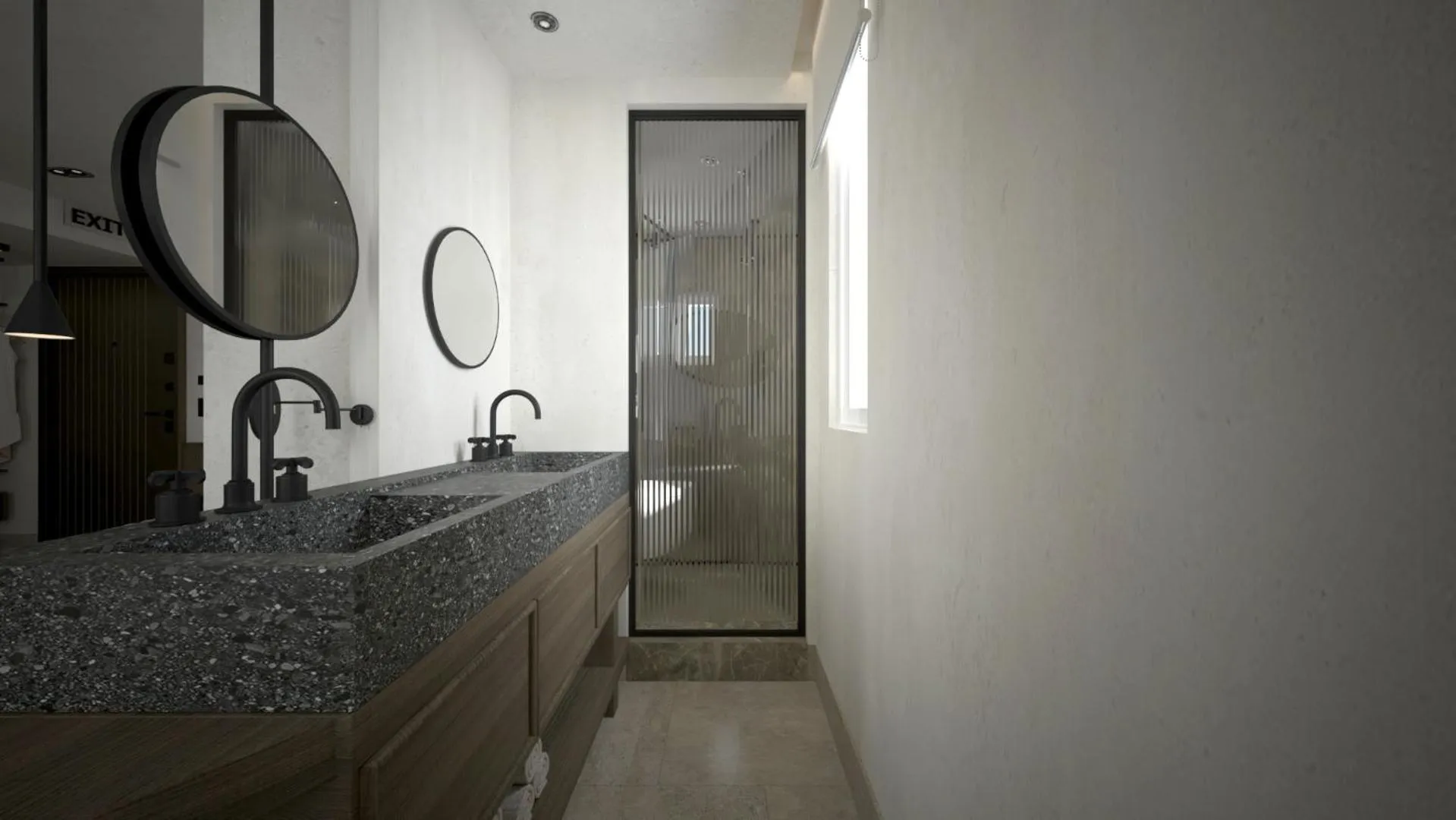 Bathroom in Dimamiel Malia Inn