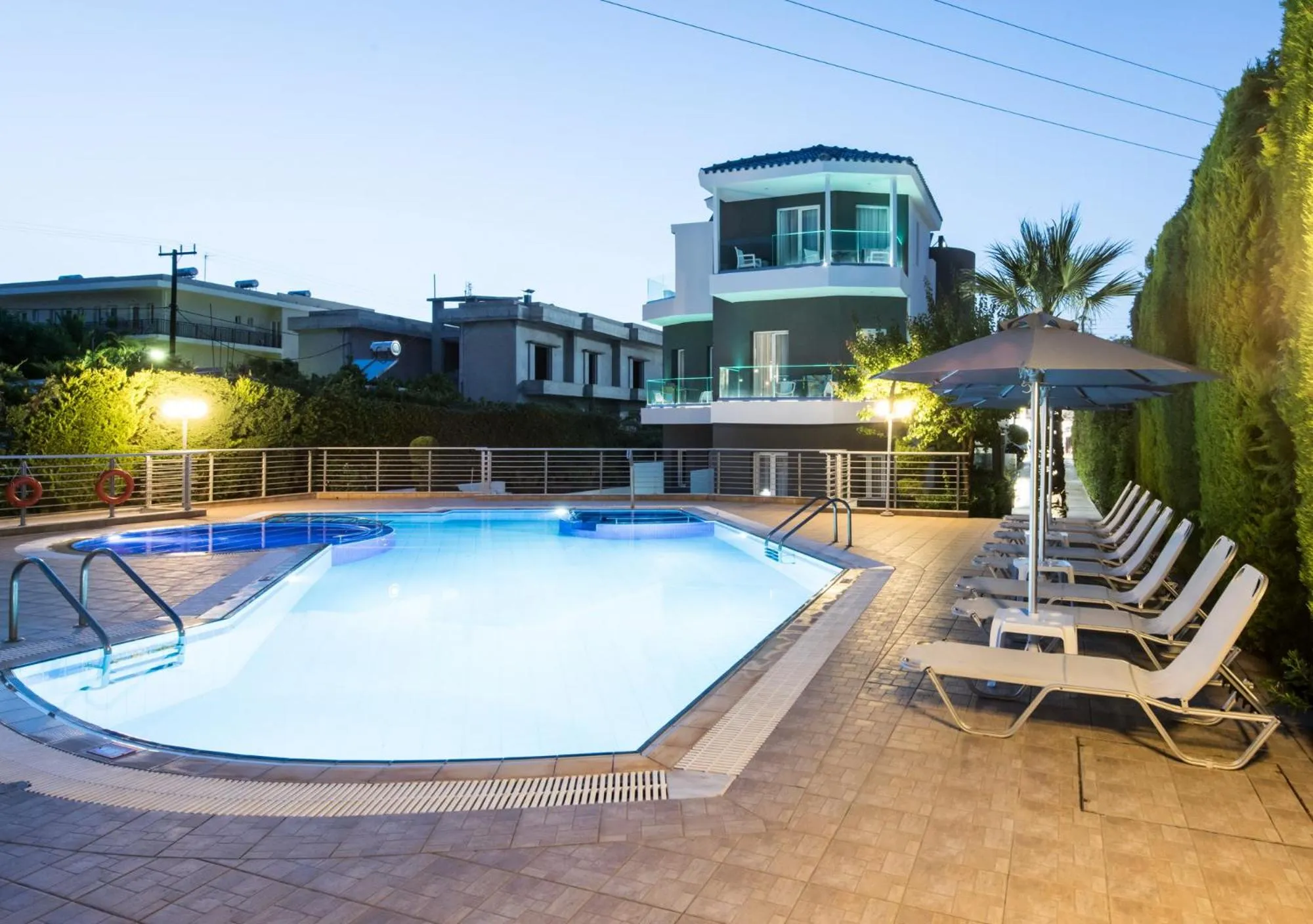Swimming pool in Dimamiel Malia Inn