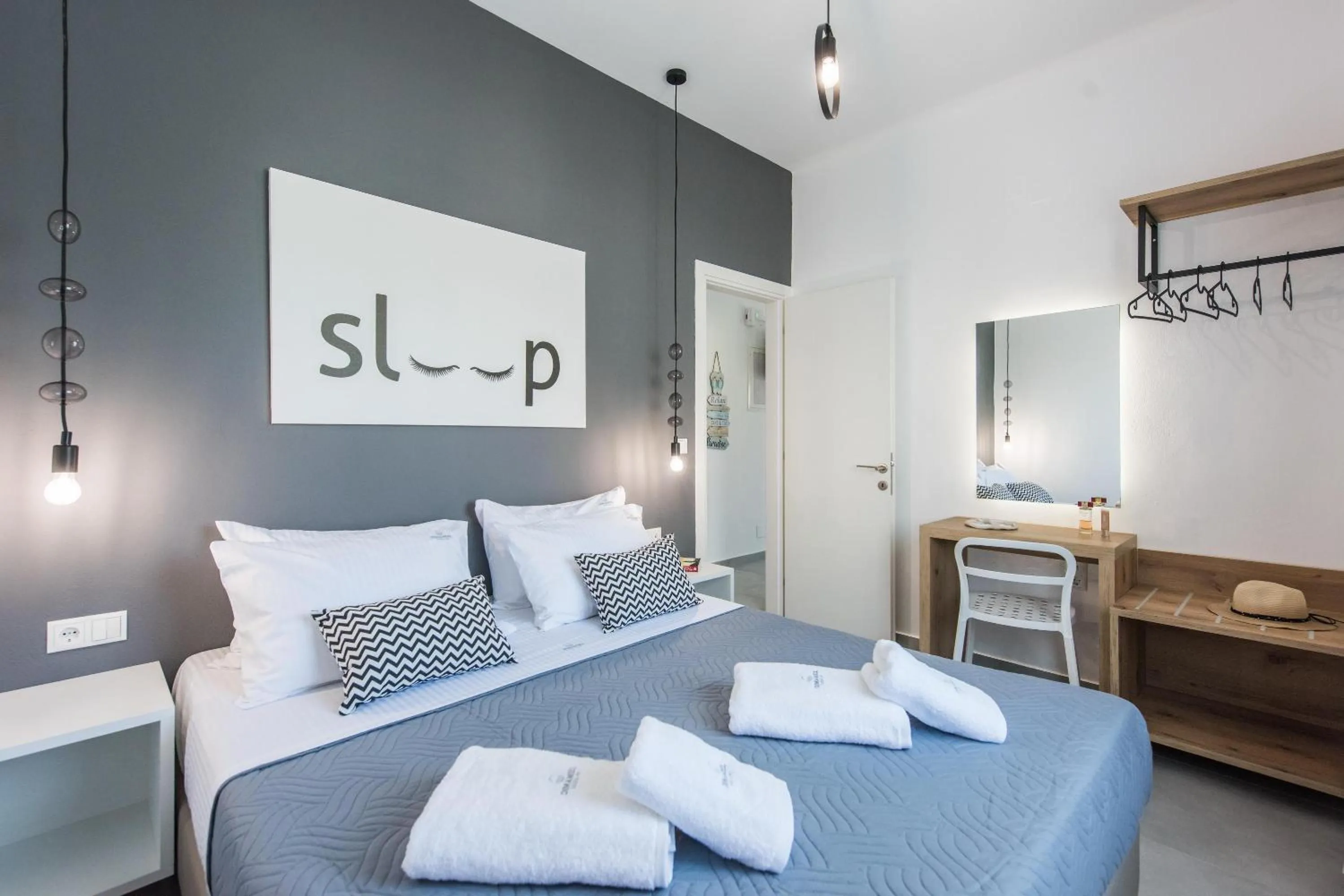 Bedroom, Bed in Dimamiel Malia Inn