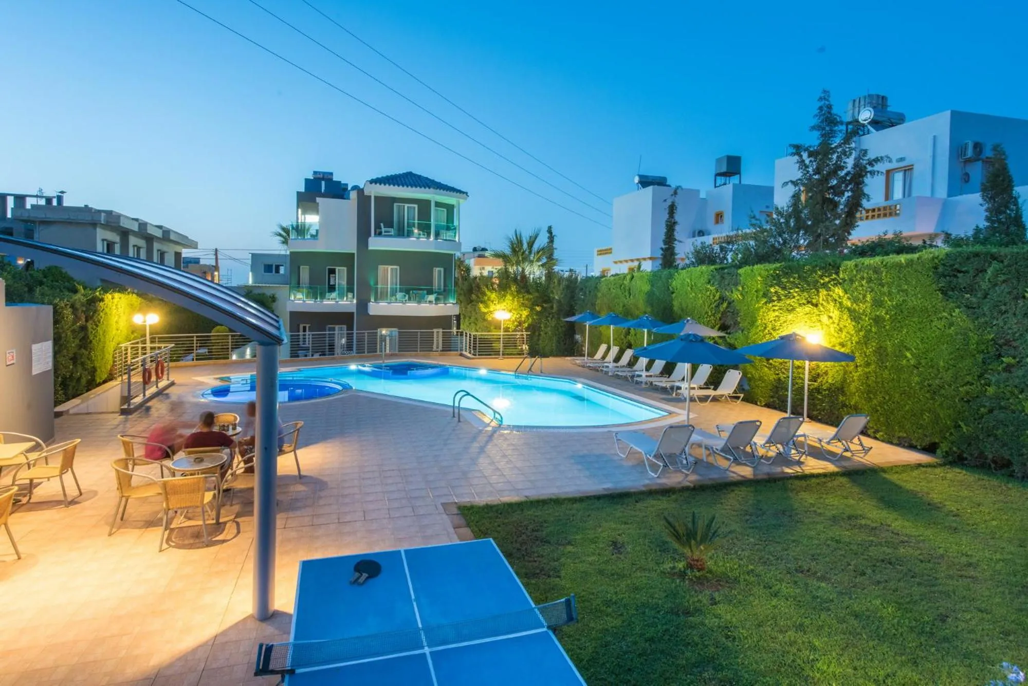 Swimming pool in Dimamiel Malia Inn