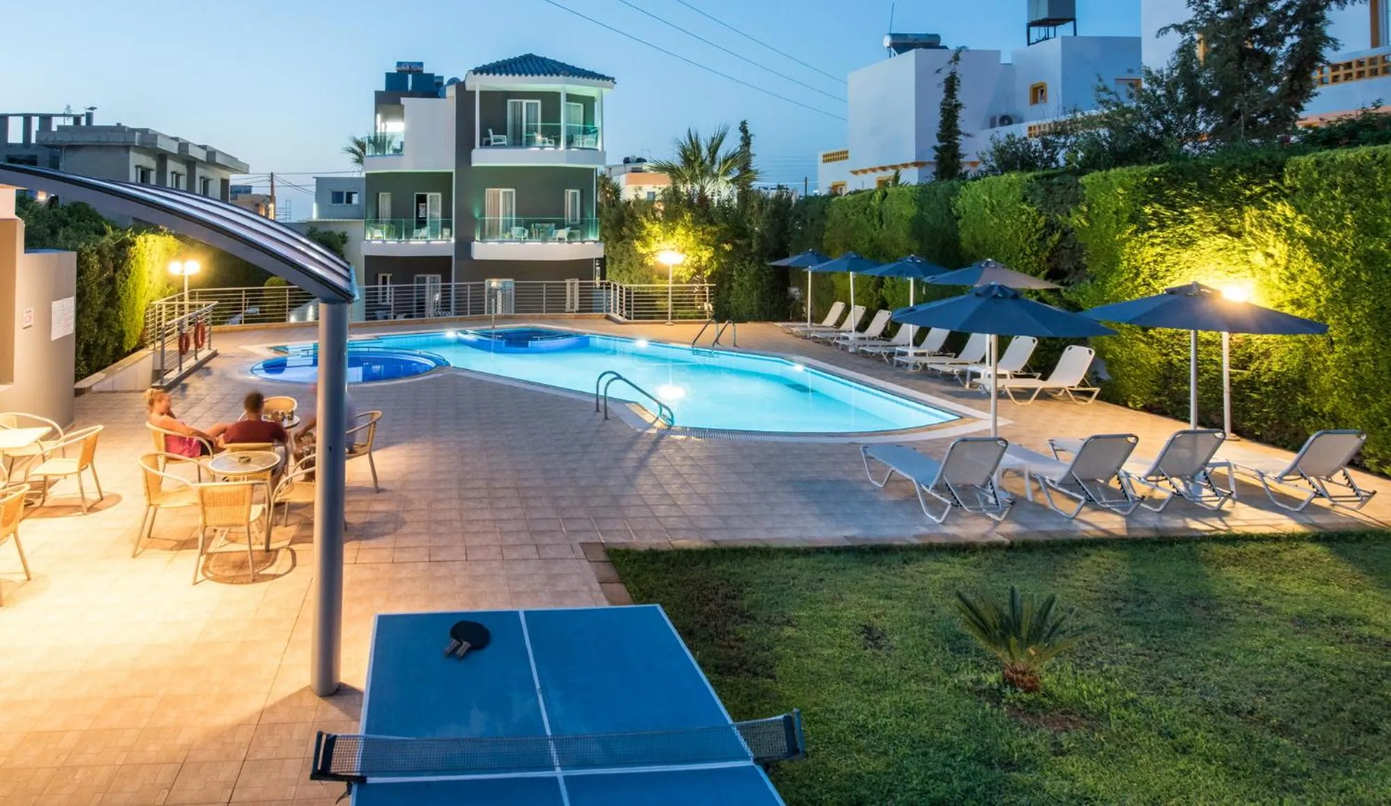 Swimming pool in Dimamiel Malia Inn