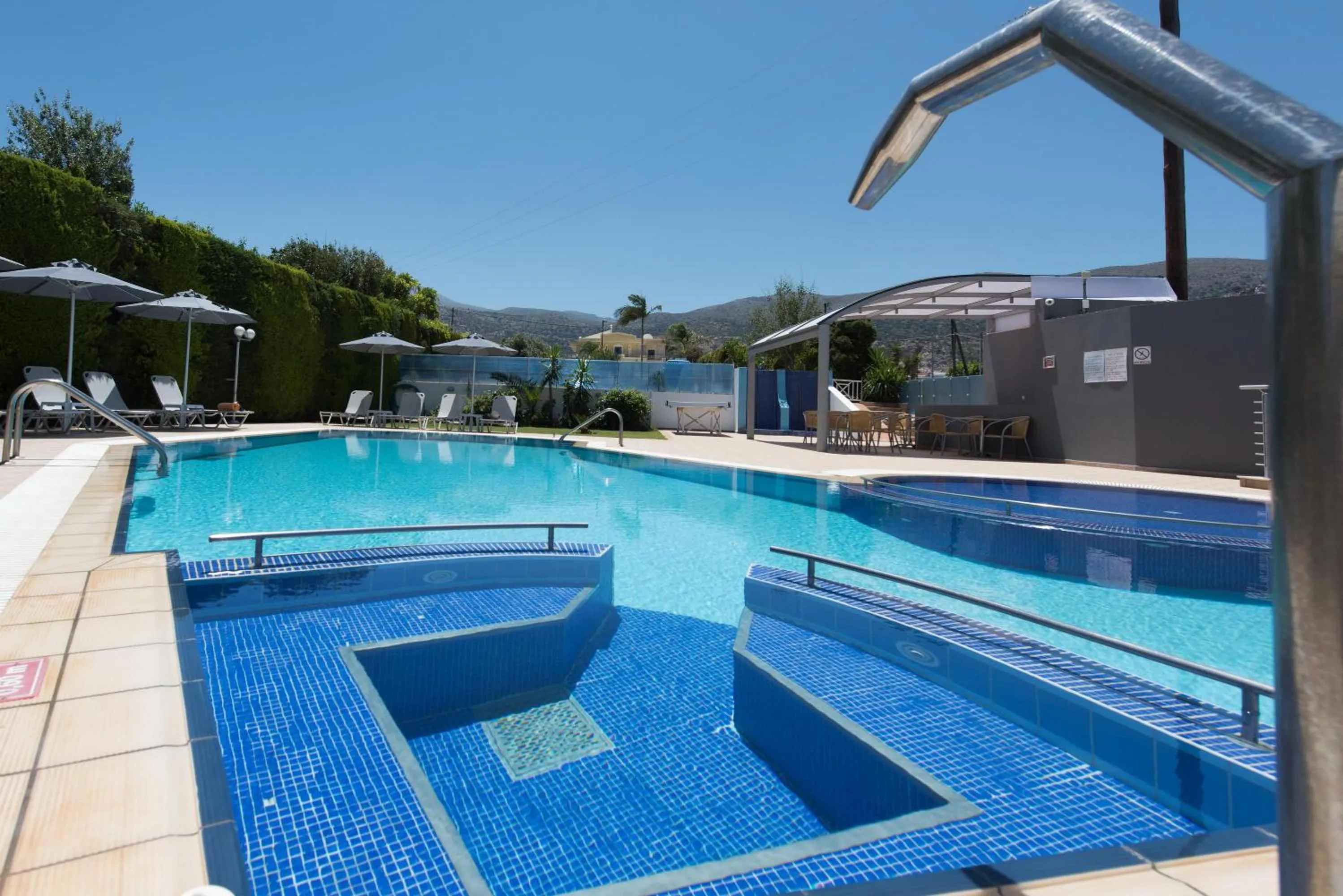 Swimming pool in Dimamiel Malia Inn