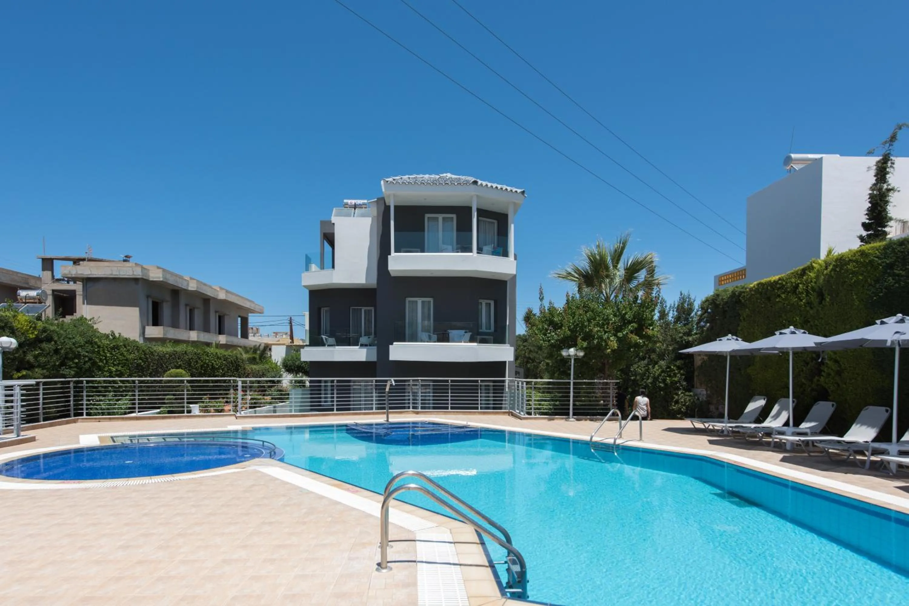 Swimming pool in Dimamiel Malia Inn