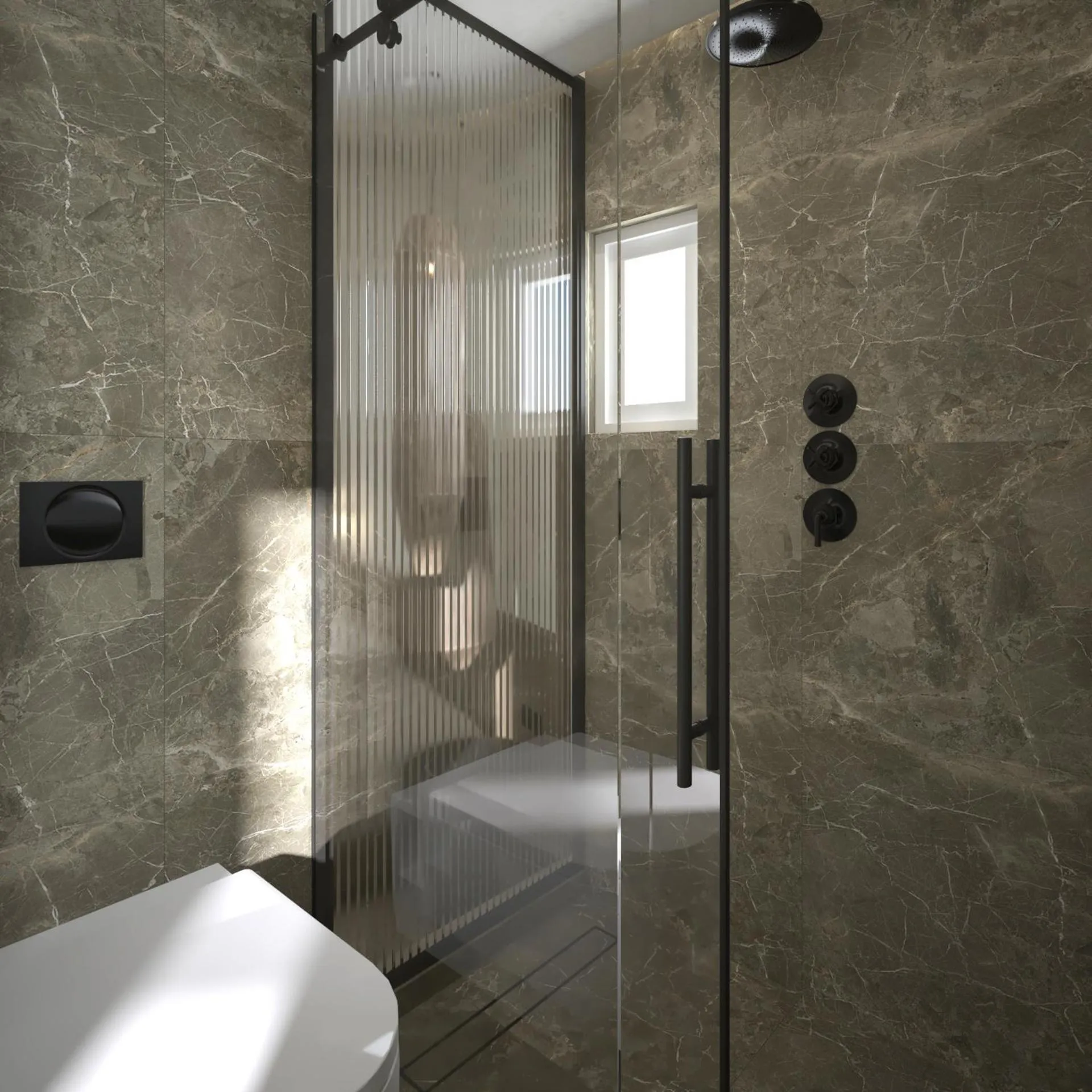 Bathroom in Dimamiel Malia Inn