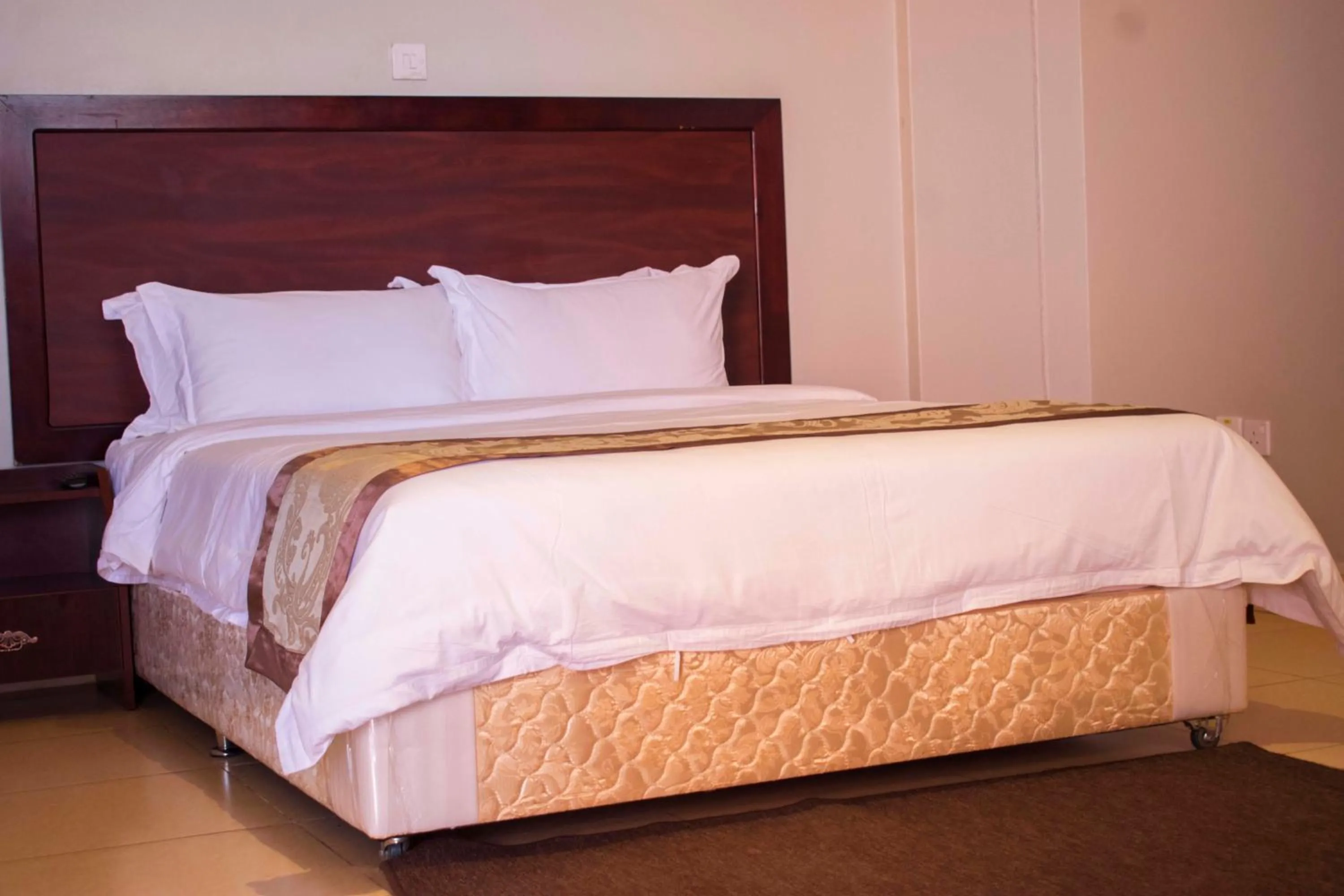 Bed in Easy View Hotel Mbarara