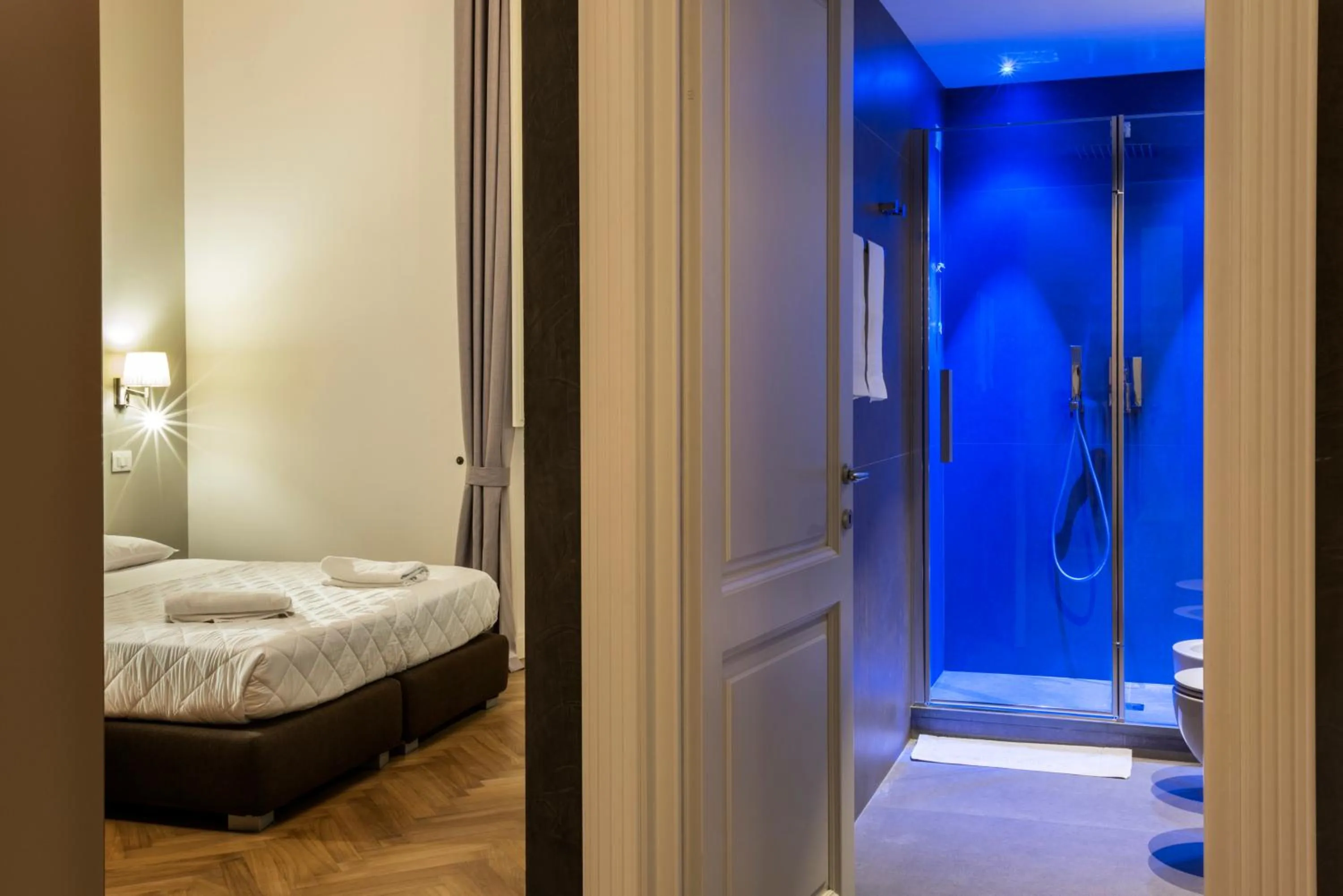 Shower, Bed in Daphne Guest House