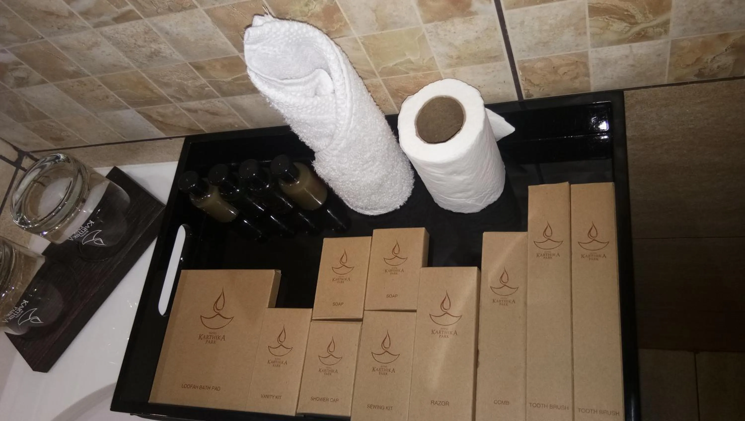 Bathroom in Hotel Karthika Park