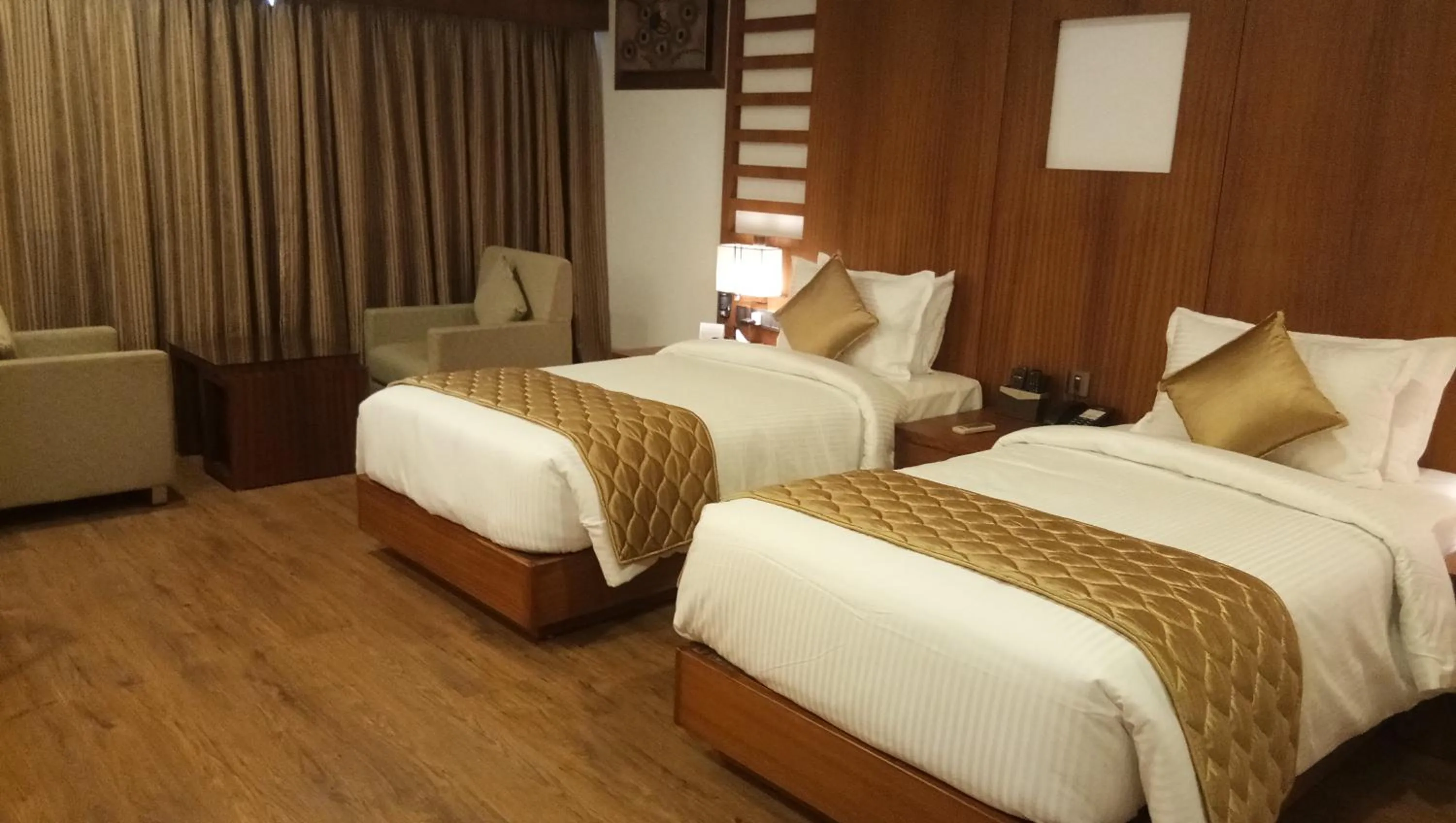 Bed in Hotel Karthika Park