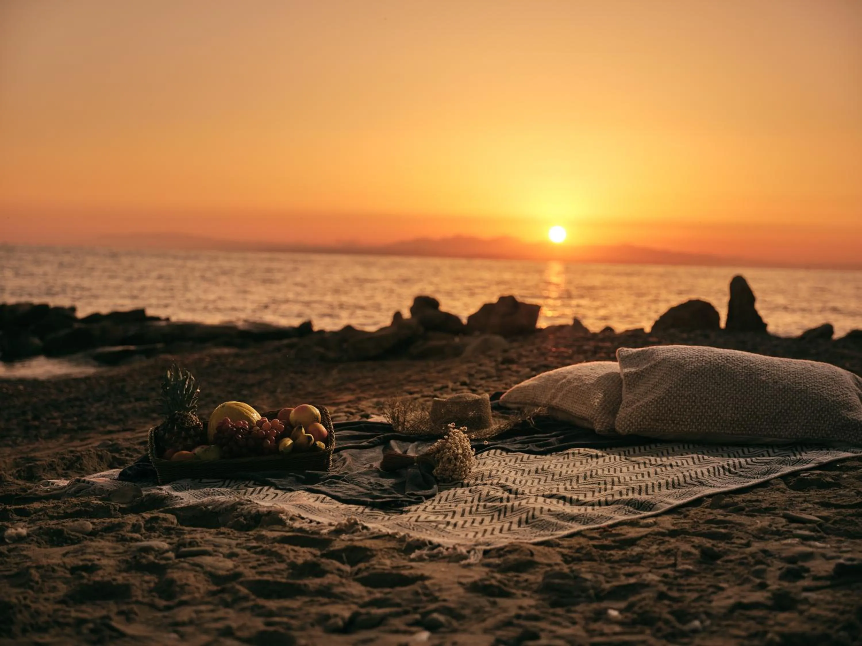 Sunset in Cavo Orient Beach Hotel & Suites