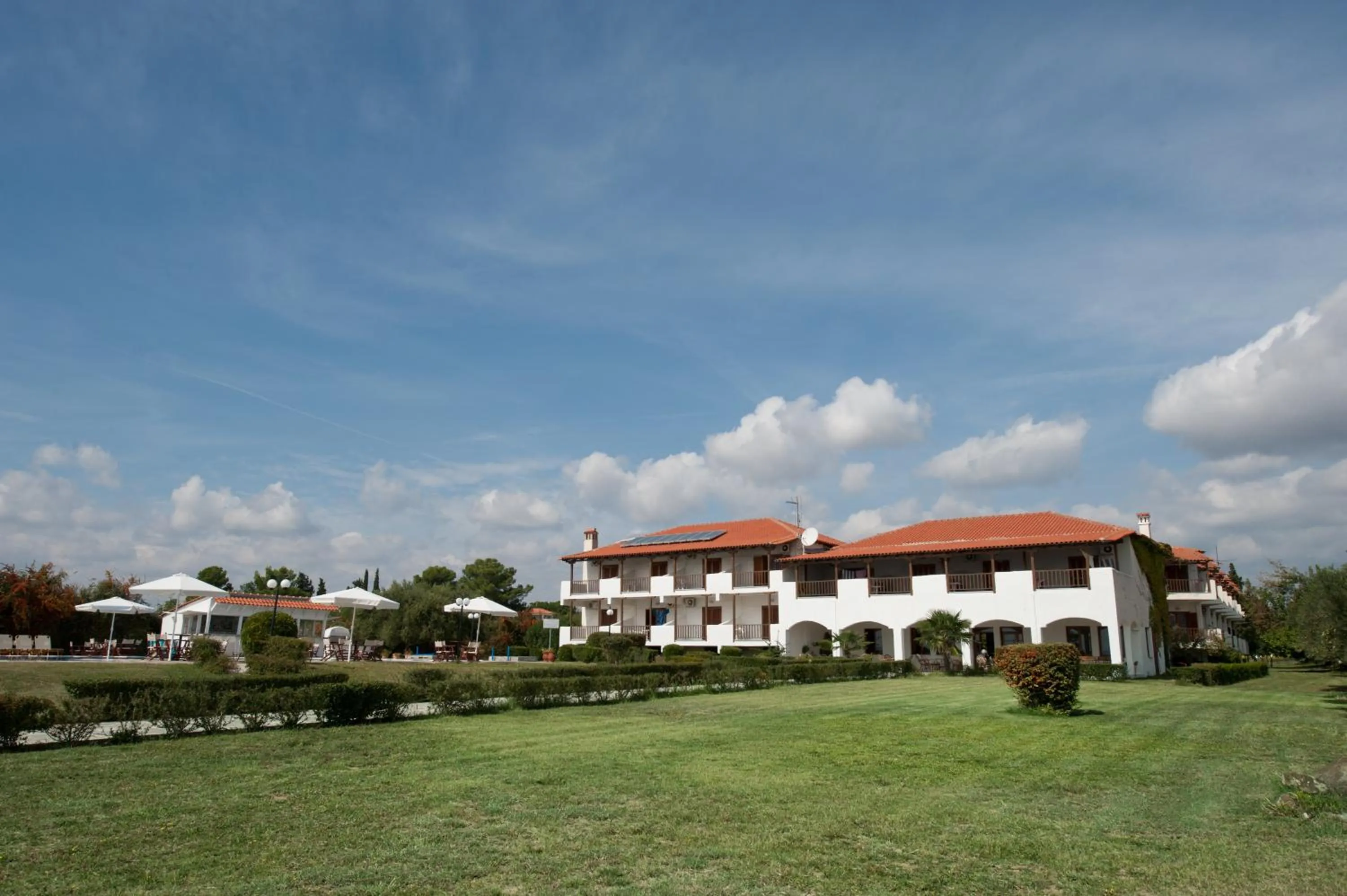 Facade/entrance in Alkinoos Beach Hotel