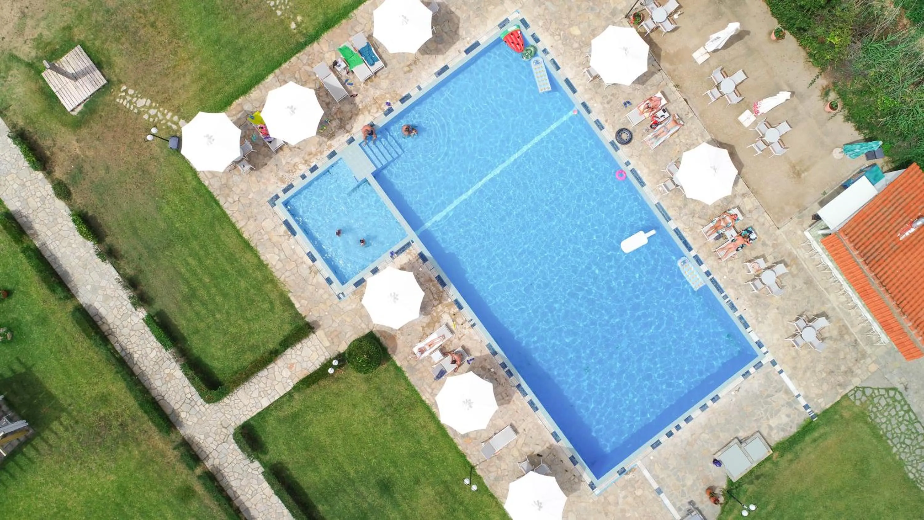 Bird's eye view in Alkinoos Beach Hotel