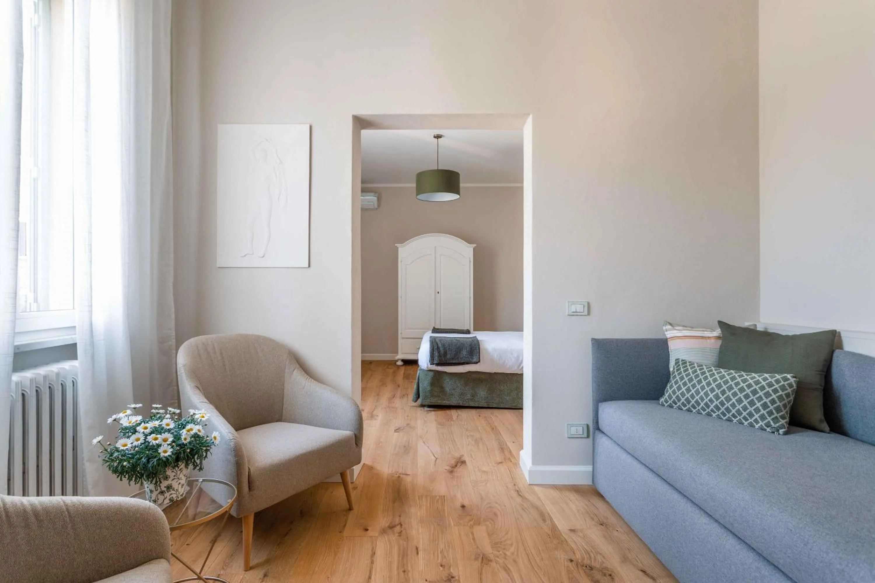 Living room in Villa Borgovecchio B&B