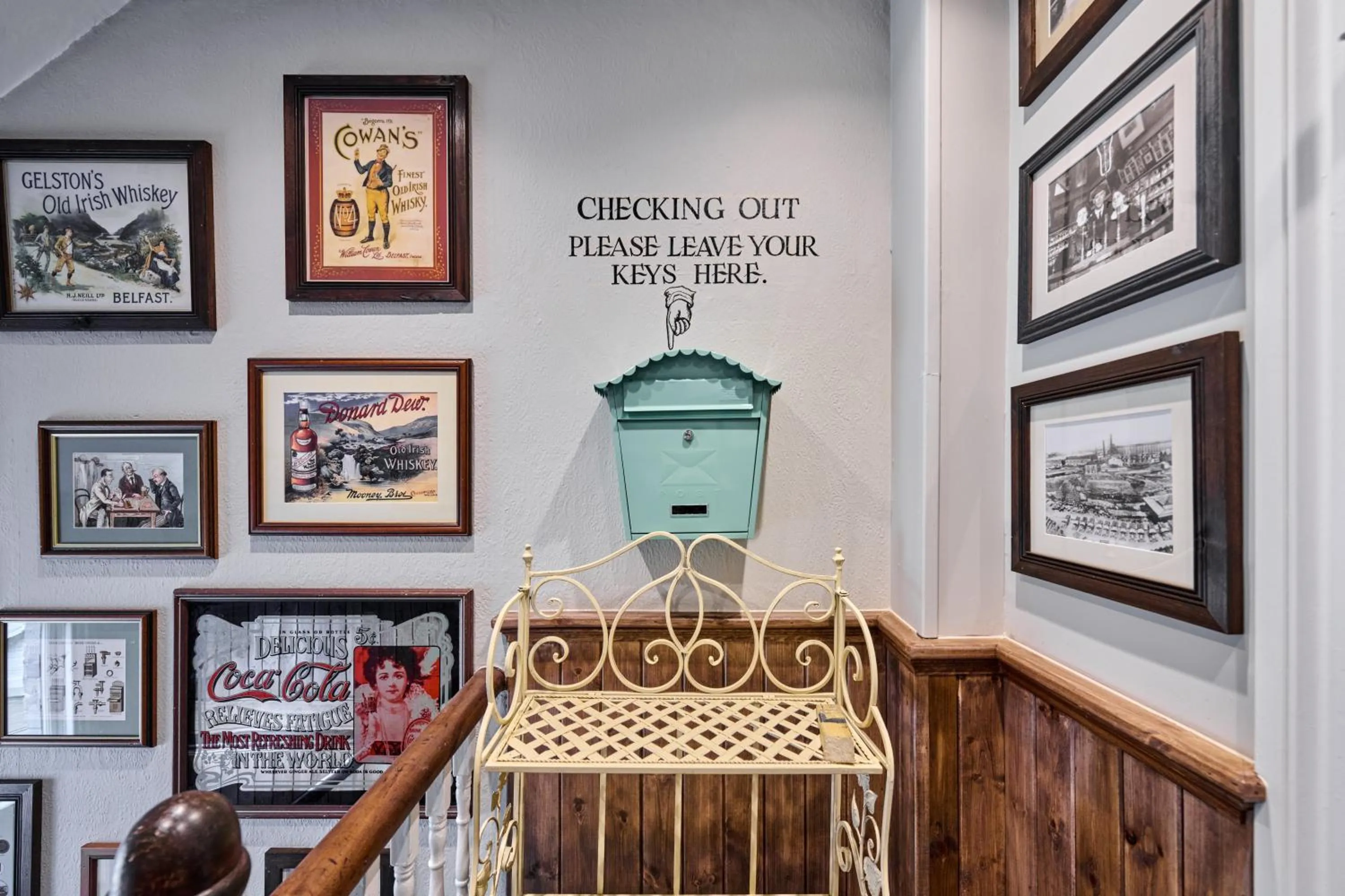 Decorative detail in The Crown Pub & Guesthouse