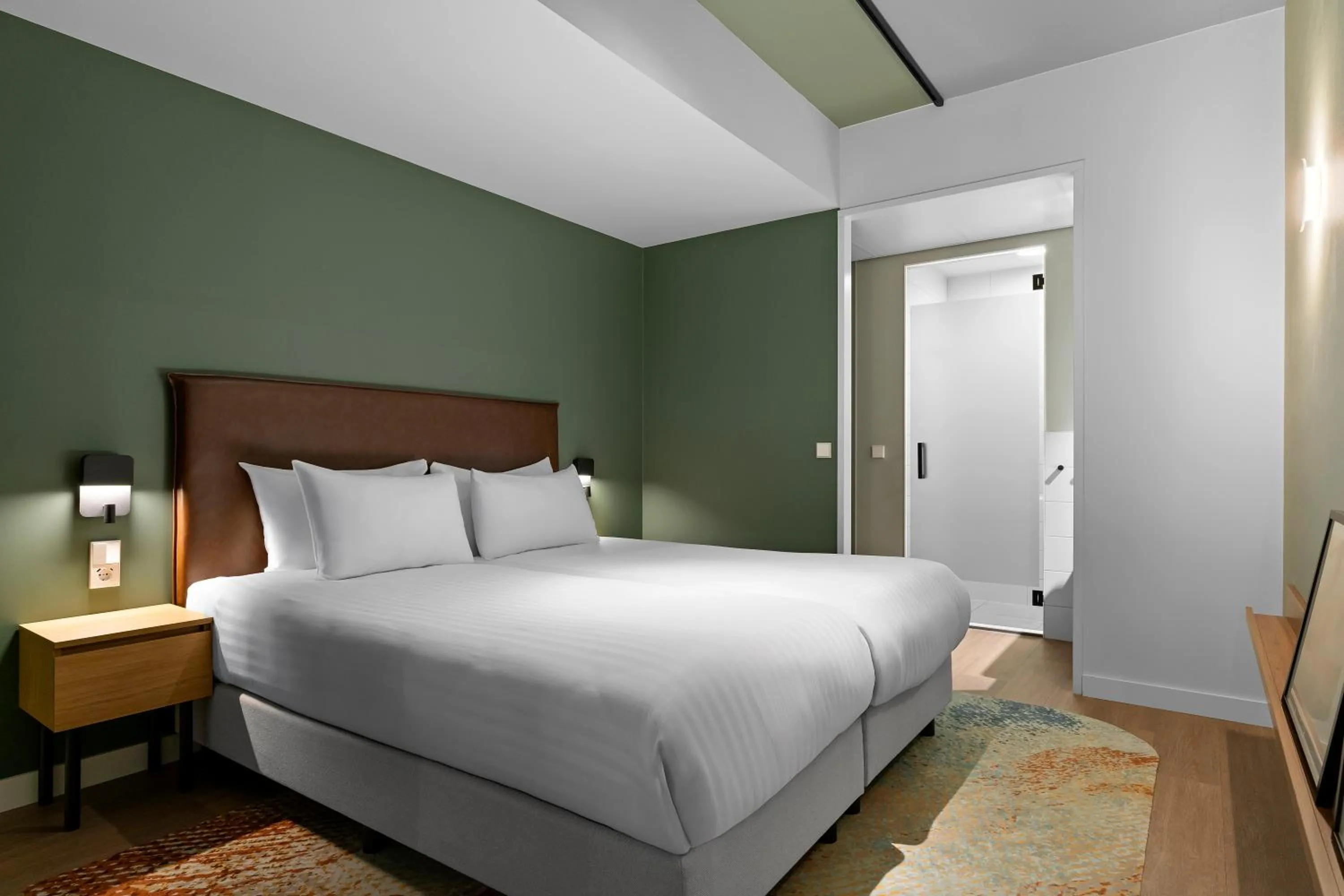 Bed in Corendon Urban Amsterdam Schiphol Airport Hotel