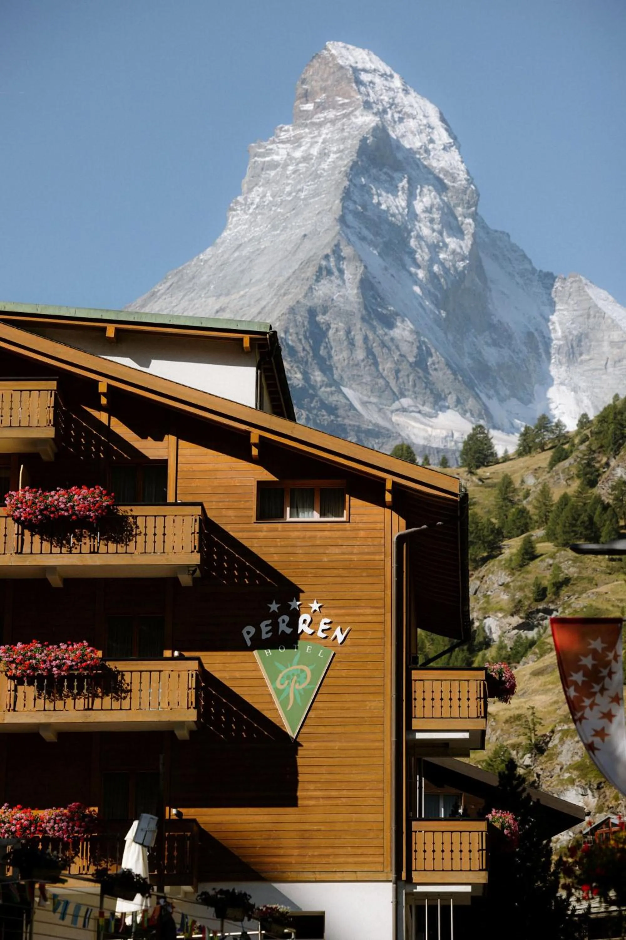 Property building in Alpine Hotel Perren