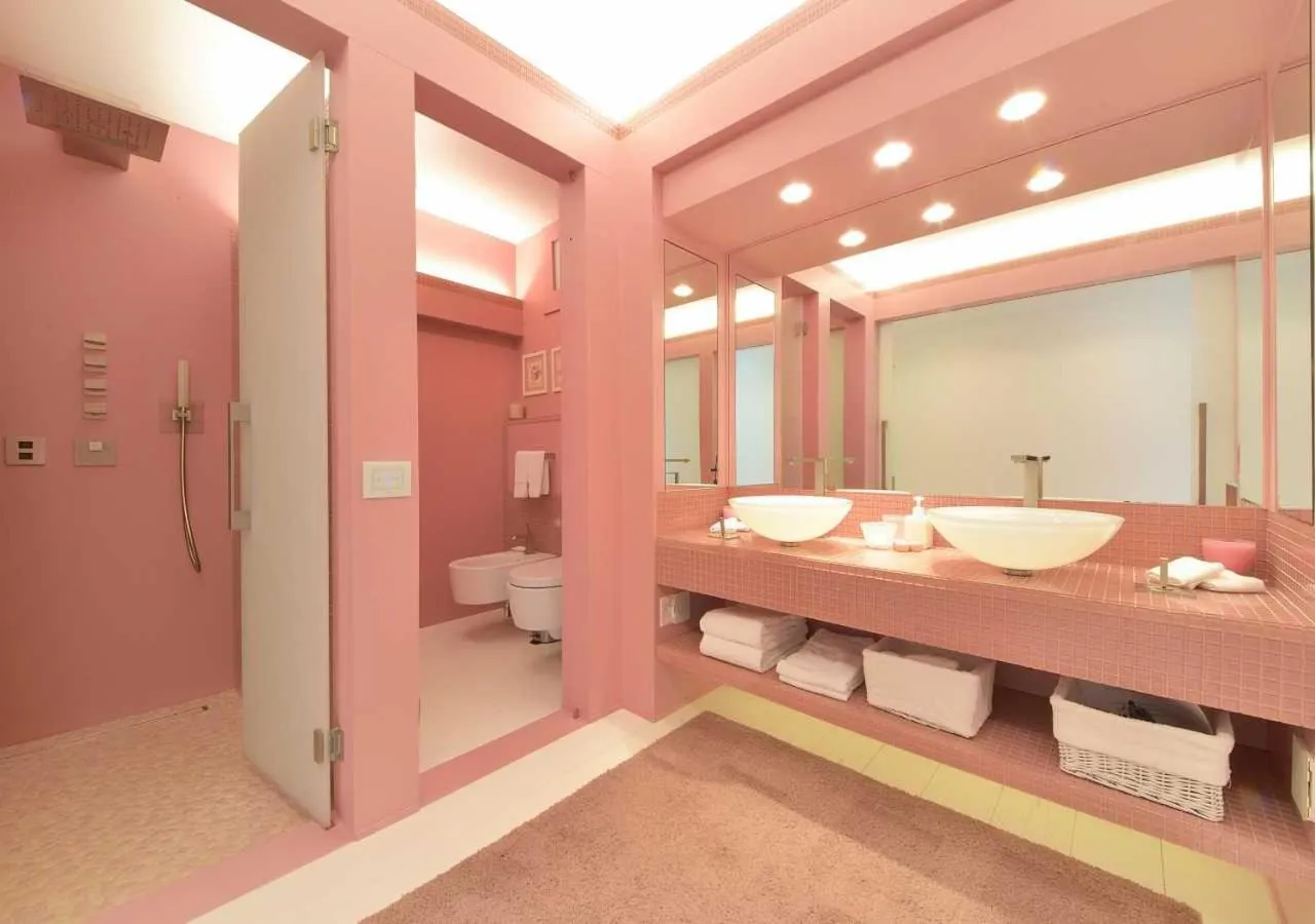 Bathroom in Villa Mares - sea view, free garage